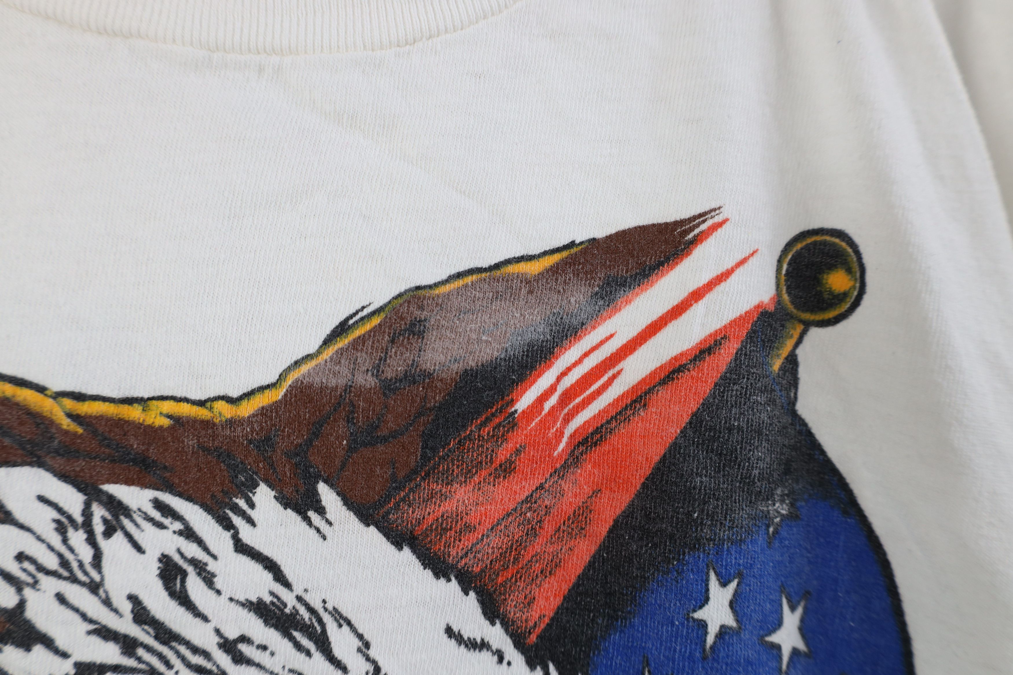 Vintage Vintage 90s Support Troops Operation Desert Shield T-Shirt Size US L / EU 52-54 / 3 - 5 Thumbnail