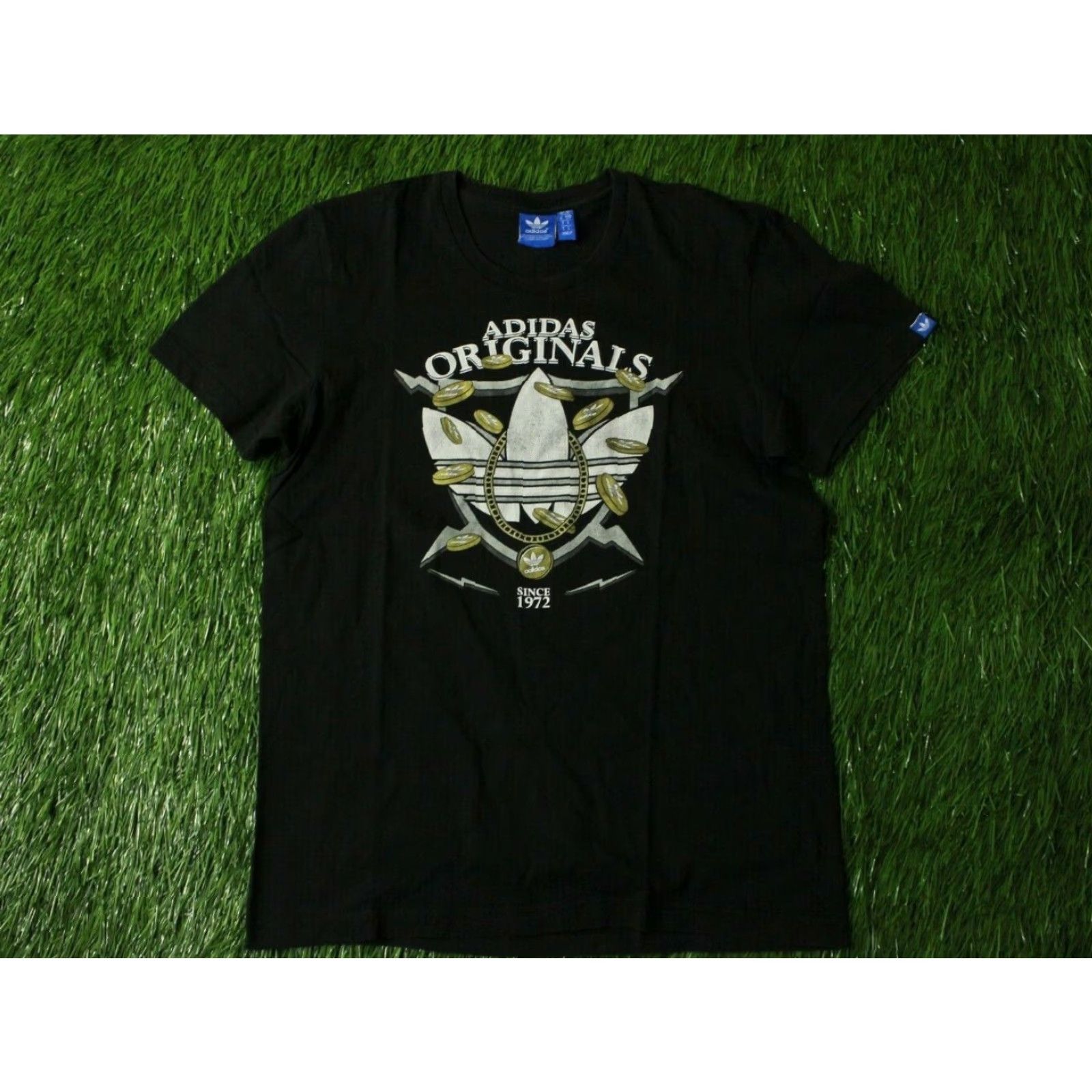 Adidas ADIDAS MENS CASUAL SHIRT T-SHIRT JERSEY TRIKOT MAGLIA SIZE S BLACK Slim Logo T-Shirt 2014 Men Short Sleeve Cotton Solid Casual Tee Size US S / EU 44-46 / 1 - 2 Thumbnail