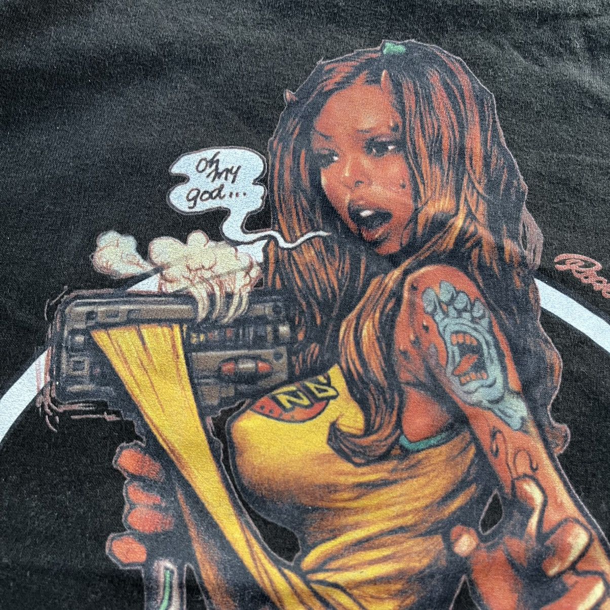 Santa Cruz Skateboards Rockin jelly bean X santa cruz Naked Girl Logo Tees Size US XS / EU 42 / 0 - 9 Thumbnail