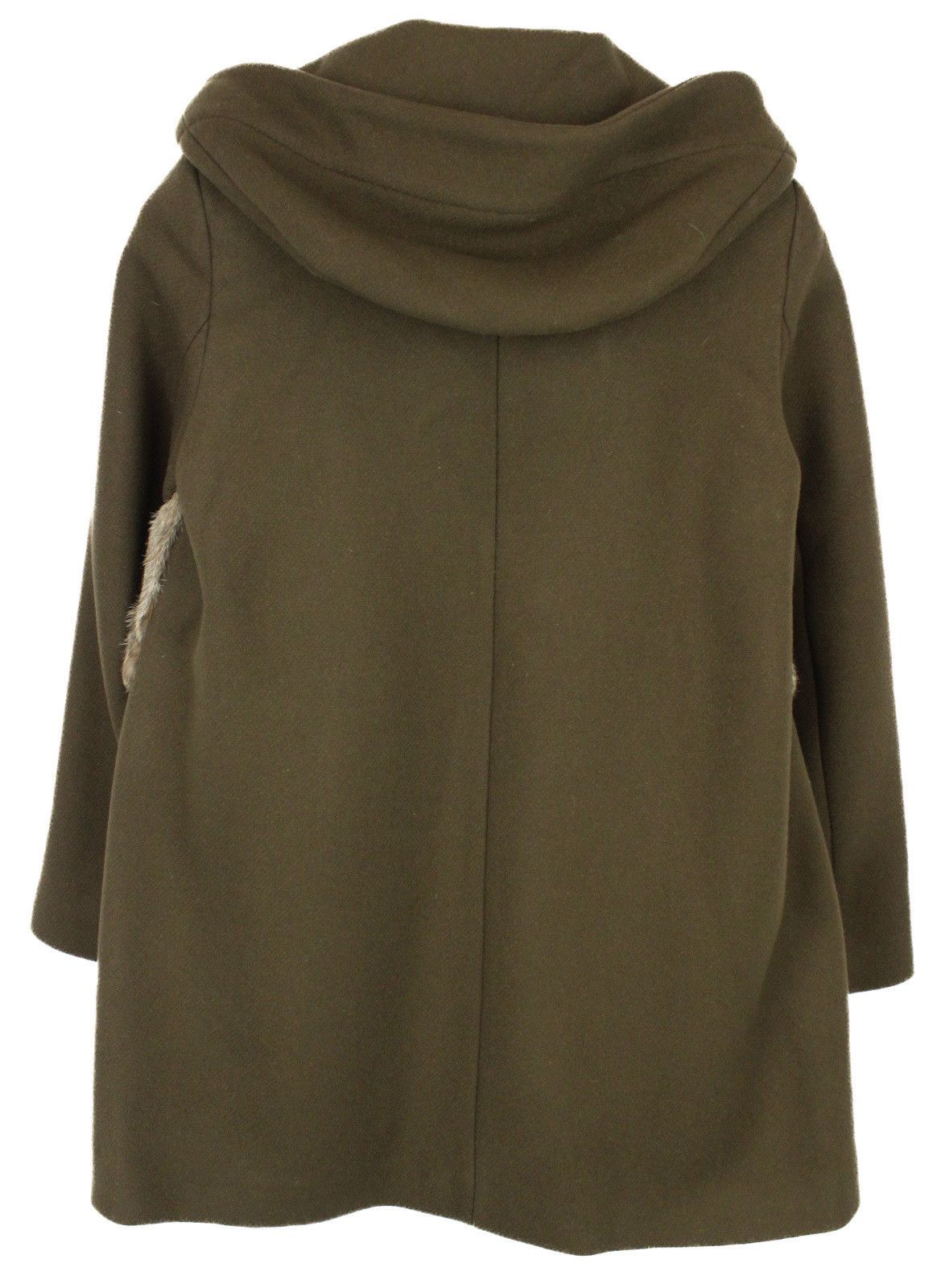 Sandro SANDRO M8467H Coat Women EU 36 Hooded Fur Trim Size S / US 4 / IT 40 - 4 Thumbnail