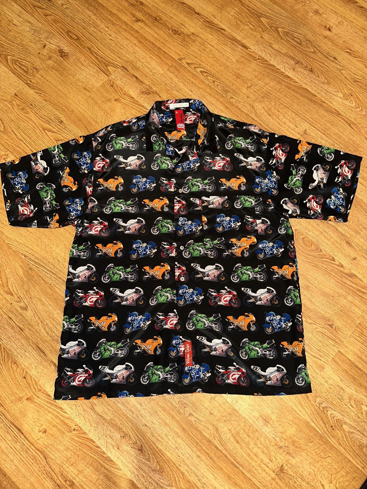 Ecko Unltd. × Marc Ecko × Vintage Vtg MARC ECKO Superbike Racing Tribute Camp Shirt Men’s XL Size US XL / EU 56 / 4 - 1 Thumbnail