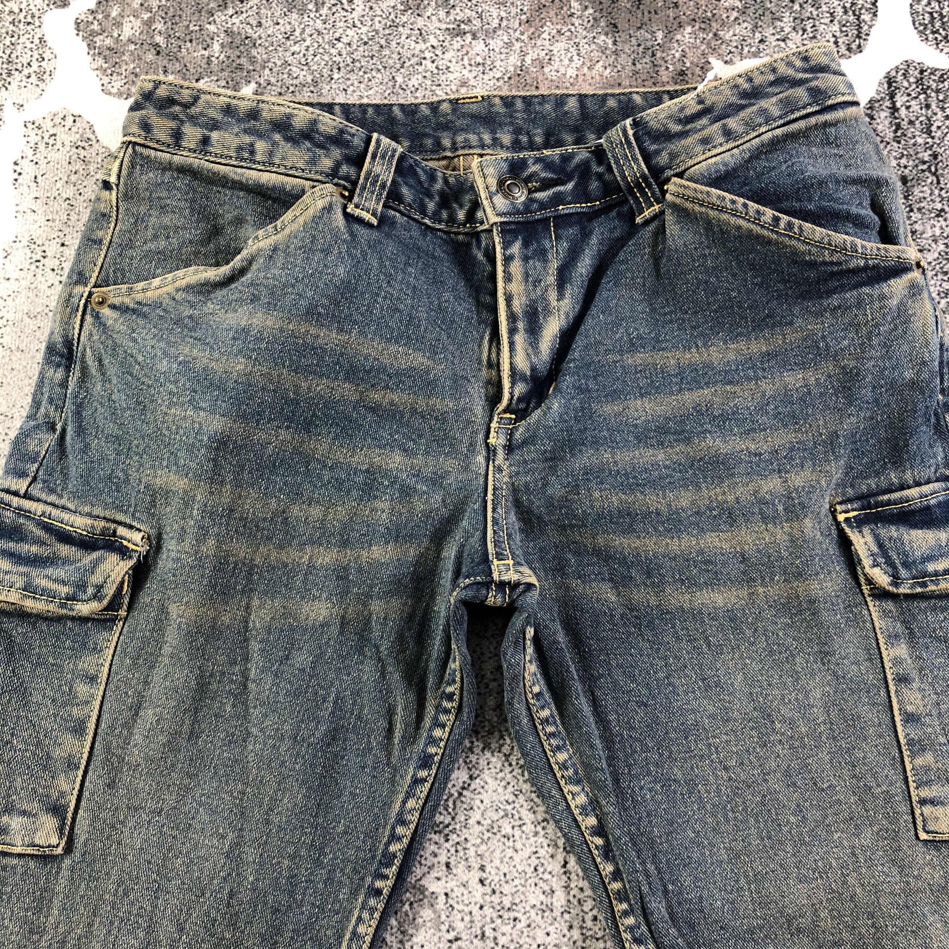 Japanese Brand Vintage Japanese Brand Faded Cargo Jeans KJ2166 Size US 30 / EU 46 - 3 Thumbnail
