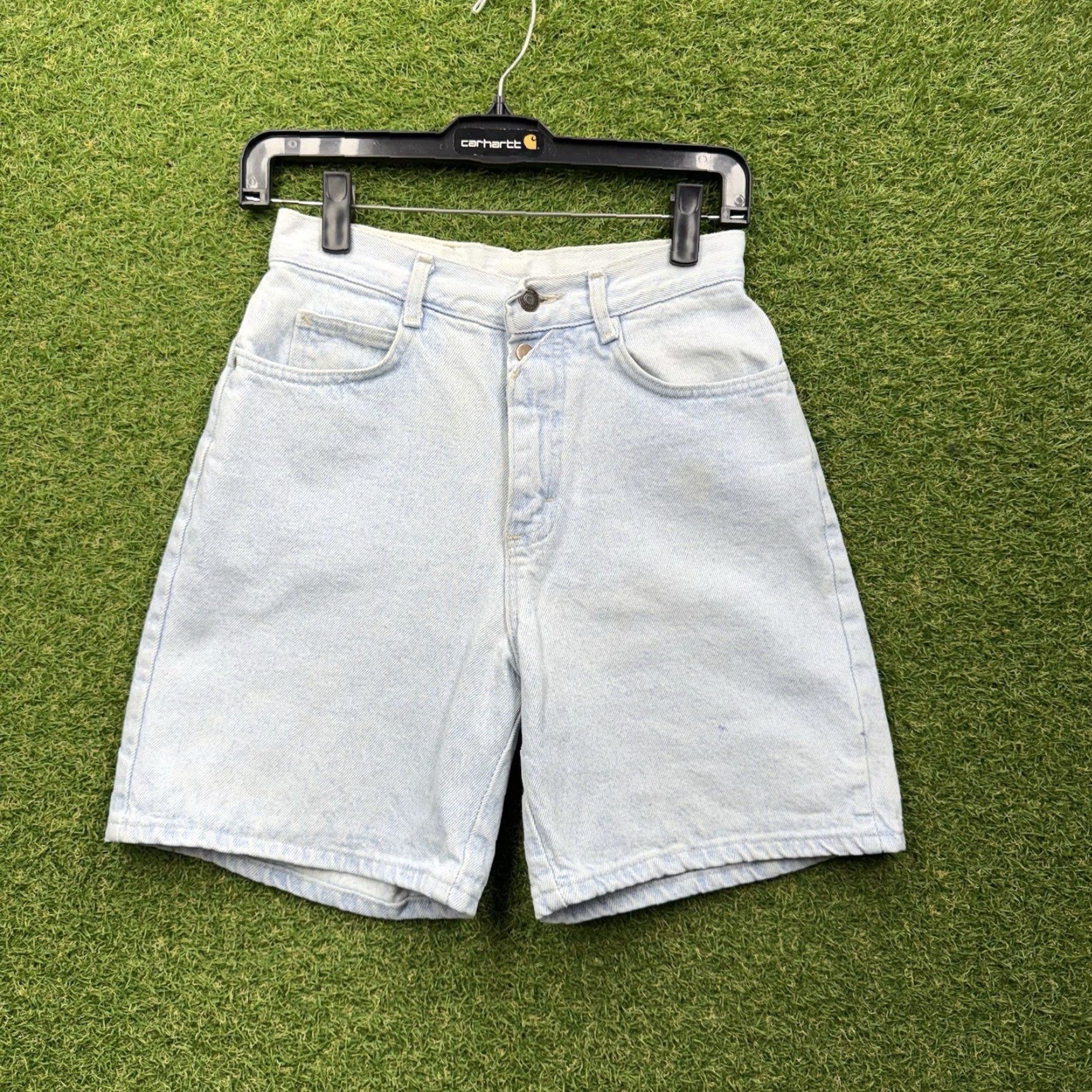 Lee VINTAGE Lee Shorts Womens 7 High Rise Denim Blue 90s Festival USA Size 28" / US 6 / IT 42 - 2 Thumbnail