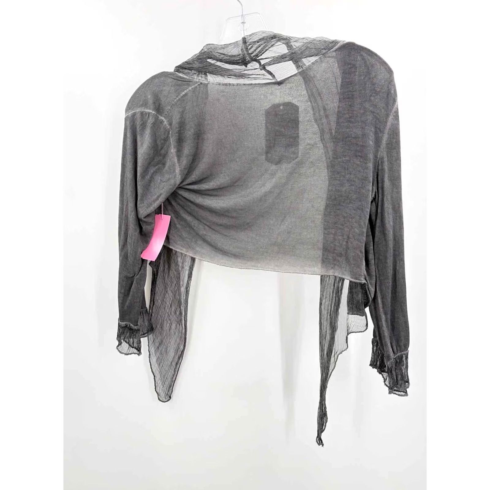 Vintage Grey One Size Cardigan Blouse Size ONE SIZE - 2 Thumbnail