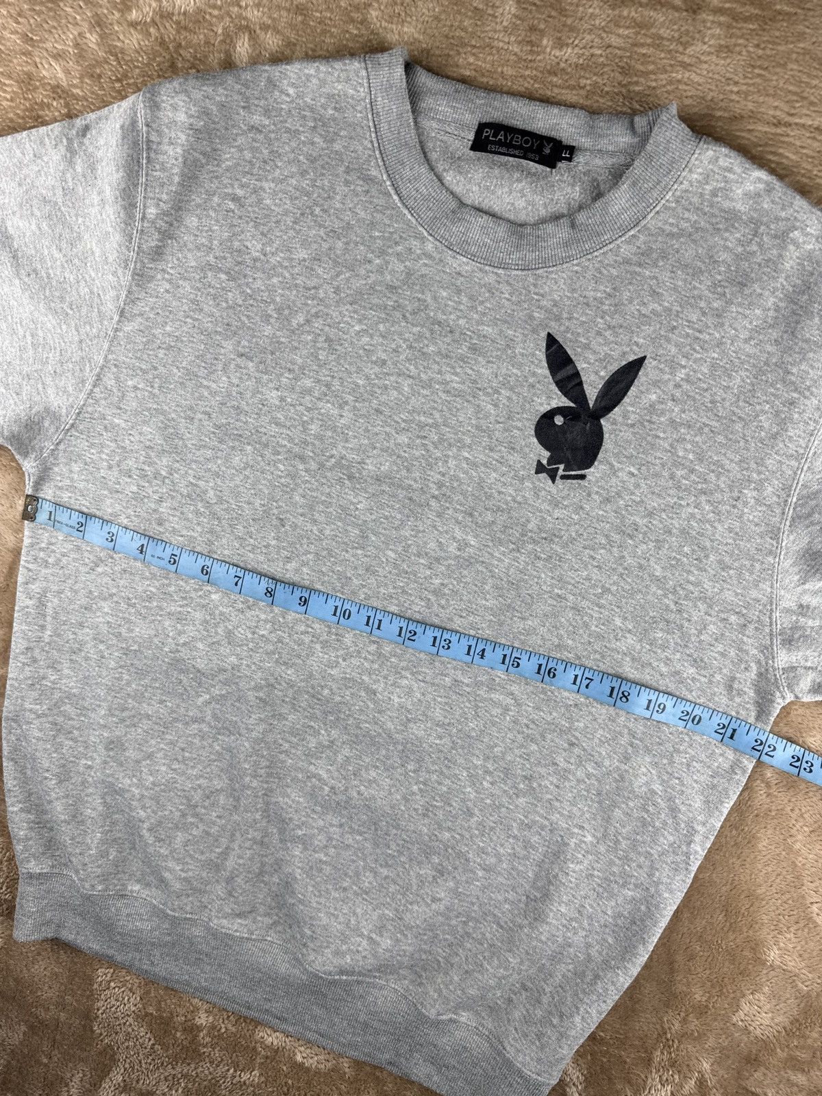 Playboy Vtg Playboy Bunny Crew Sweatshirt Double Sided Sleeve Rare Size US L / EU 52-54 / 3 - 9 Thumbnail