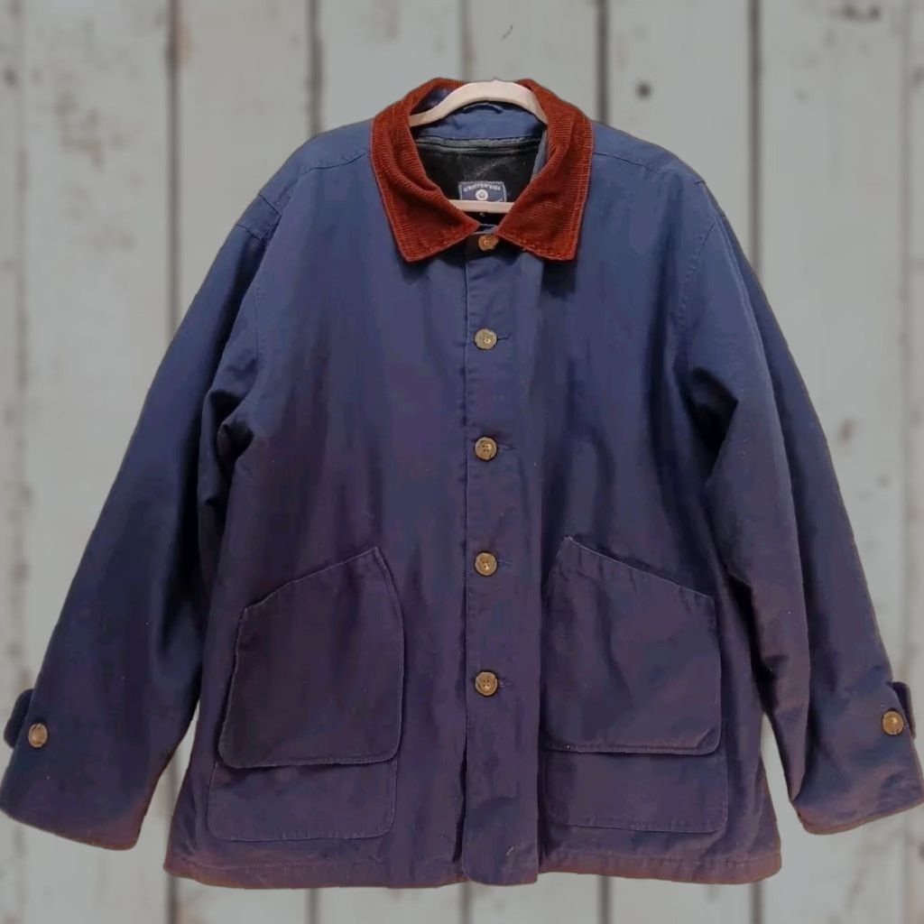 Vintage VINTAGE O'Kief & O'Kief Men's Barn Jacket XL Blue Reacting? (Wait) Size US XL / EU 56 / 4 - 1 Thumbnail
