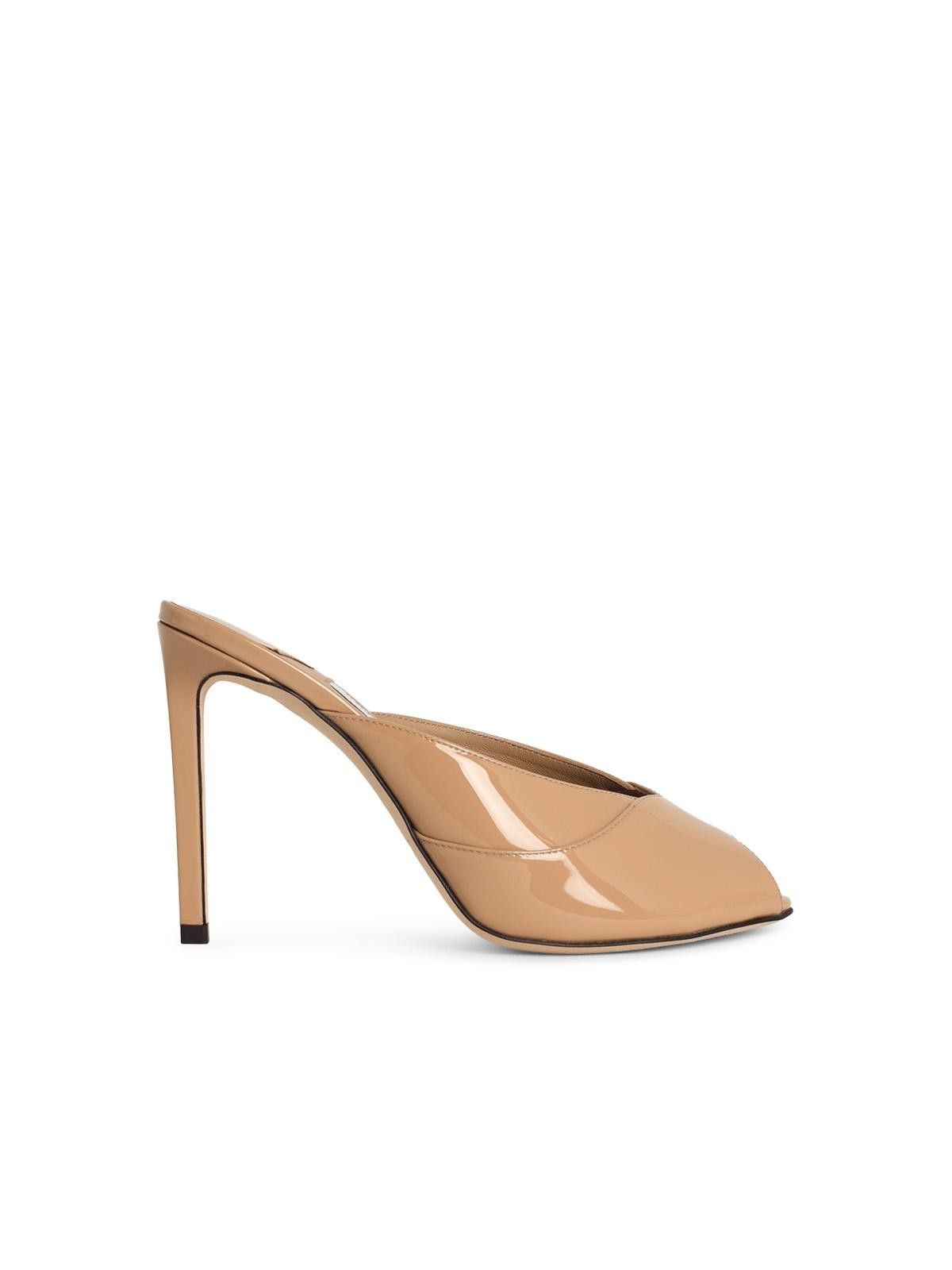 Jimmy Choo JIMMY CHOO 'Brigitte' Leather Mules Nude 'Chai' Size US 10 / IT 40 - 1 Thumbnail