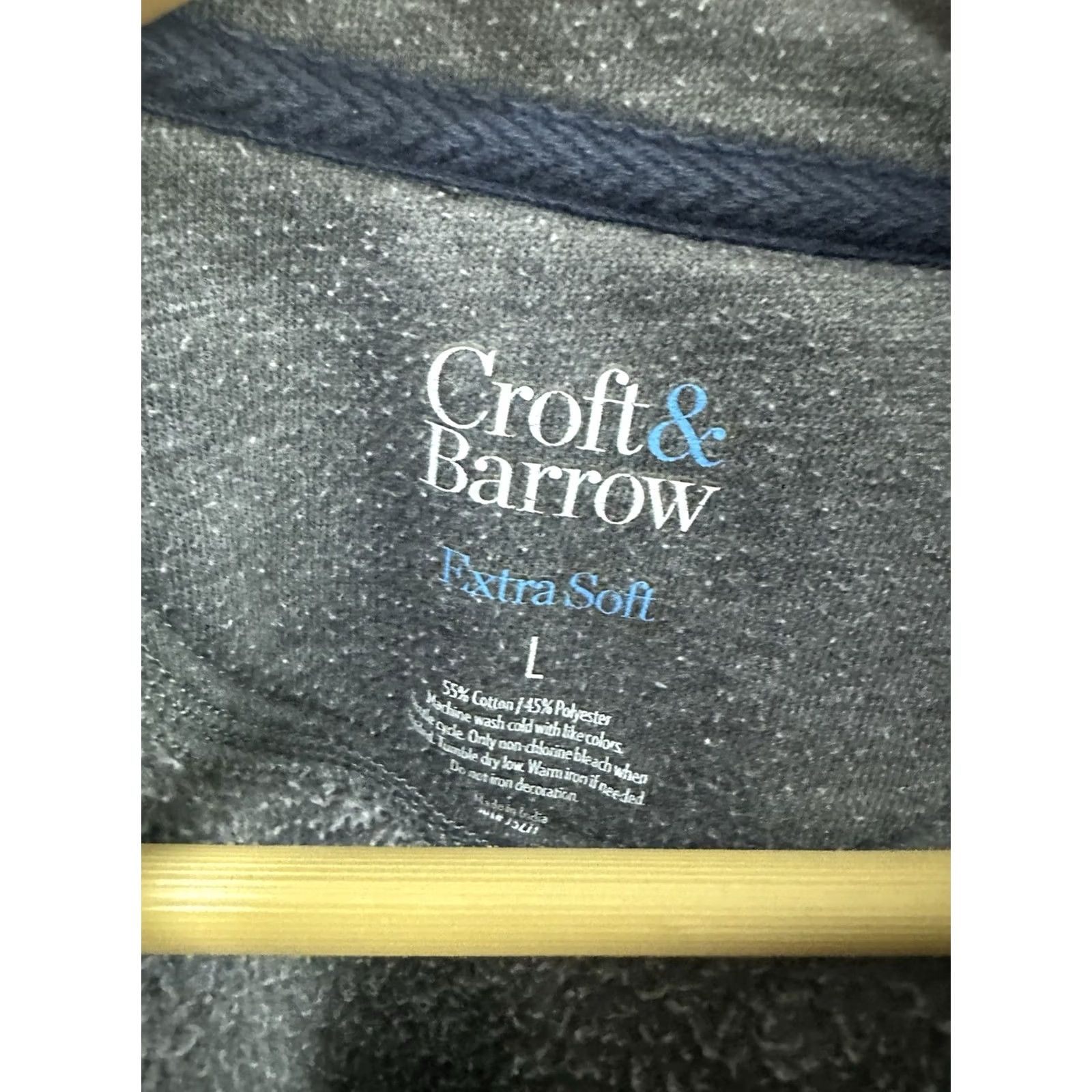 Croft & Barrow Croft & Barrow Gradient Sun Faded Quarter Zip Pullover Sweater L Gray Mens Size US L / EU 52-54 / 3 - 3 Thumbnail