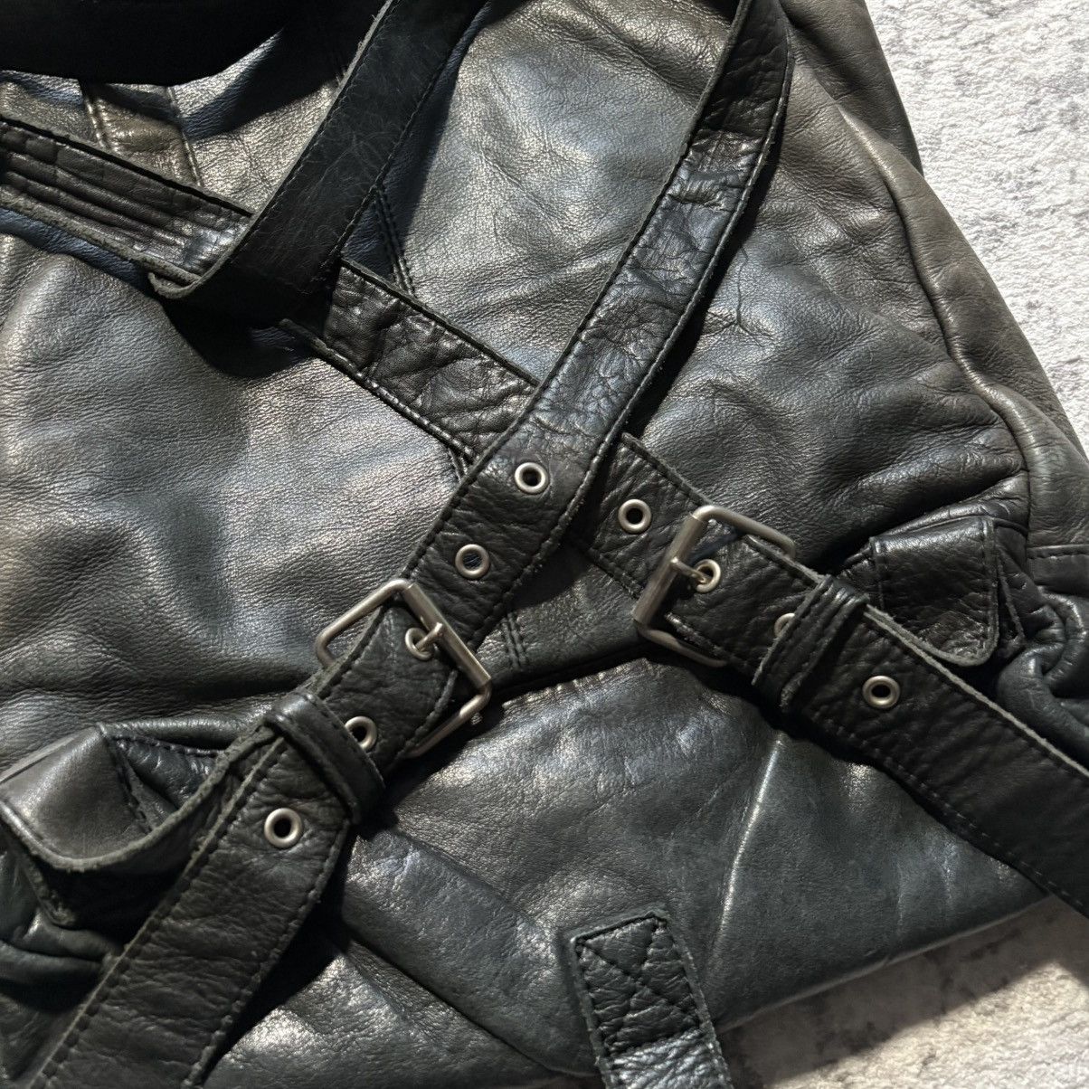 Y's for Men Y’s For Men Cowhide Leather Flap Backpack Size ONE SIZE - 9 Thumbnail