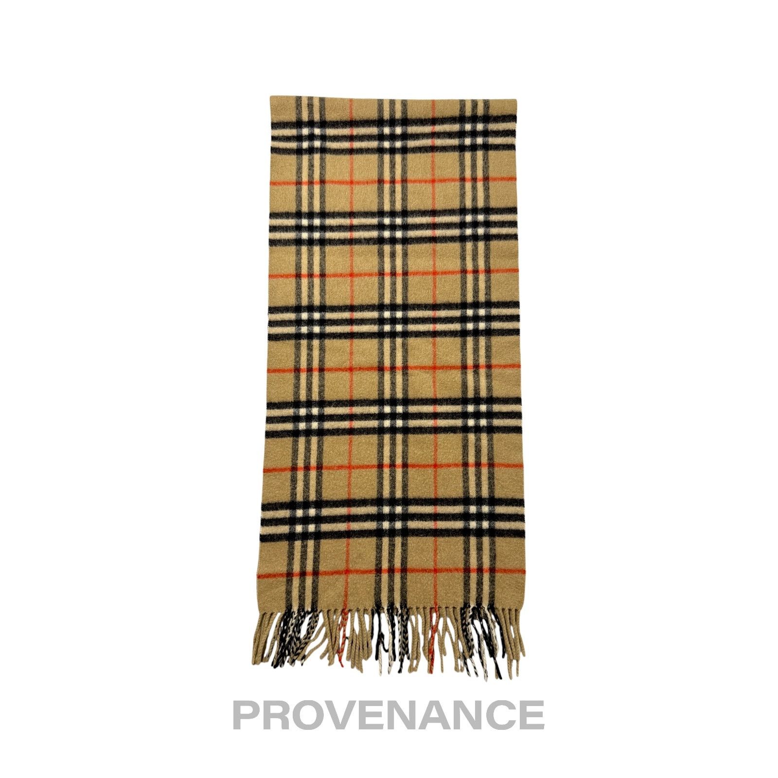 Burberry 🔴 Vintage Burberrys Scarf Nova Check 100% PURE CASHMERE Size ONE SIZE - 2 Thumbnail