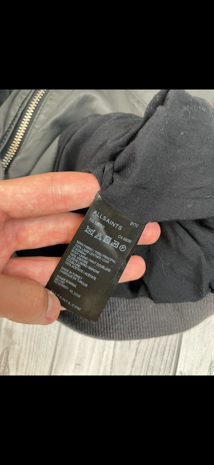 Allsaints Vintage Allsaints grey leather jacket size M Size US M / EU 48-50 / 2 - 5 Thumbnail