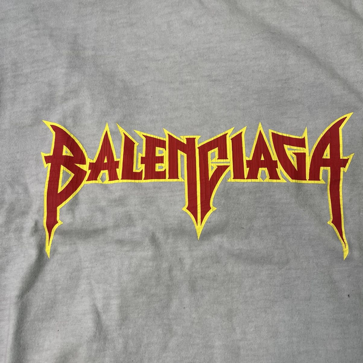 Balenciaga Balenciaga Metal Logo Grey T-Shirt Size US S / EU 44-46 / 1 - 4 Thumbnail