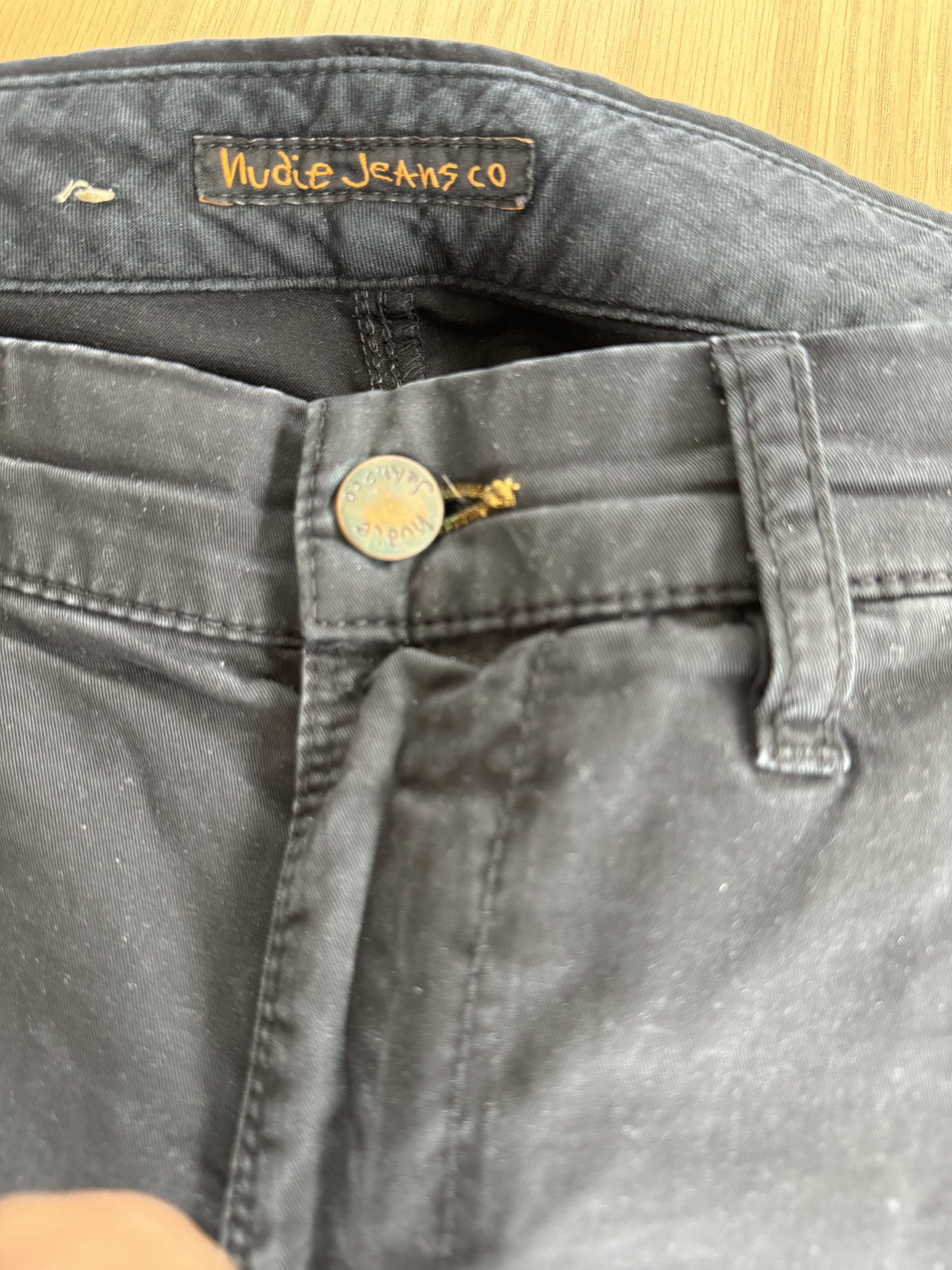Nudie Jeans Nudie Jeans - Slim Adam - Raw Hem Black Chino Size US 29 - 2 Thumbnail