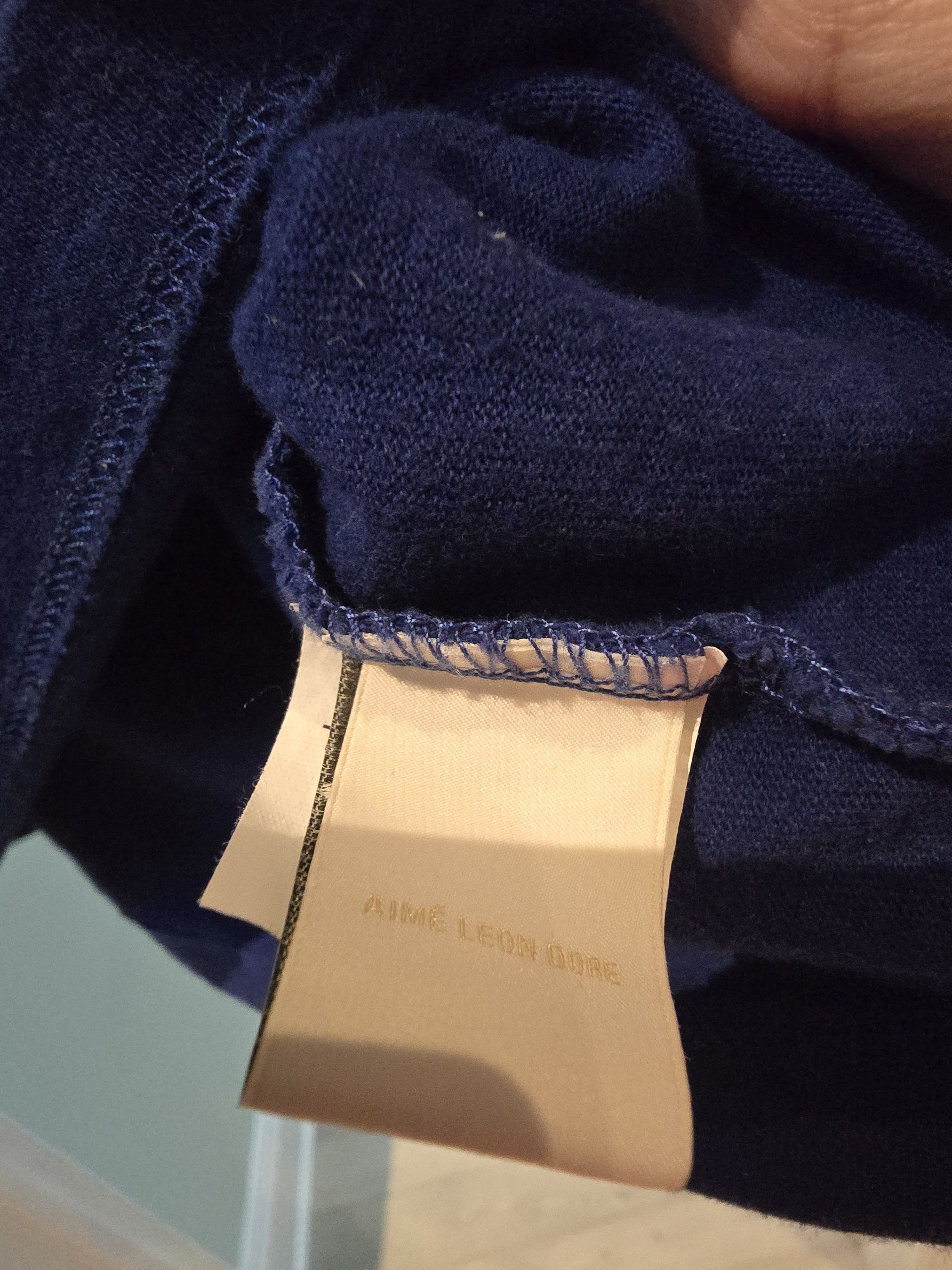 Aime Leon Dore ALD blue ribbed collar long sleeve Size US L / EU 52-54 / 3 - 4 Thumbnail