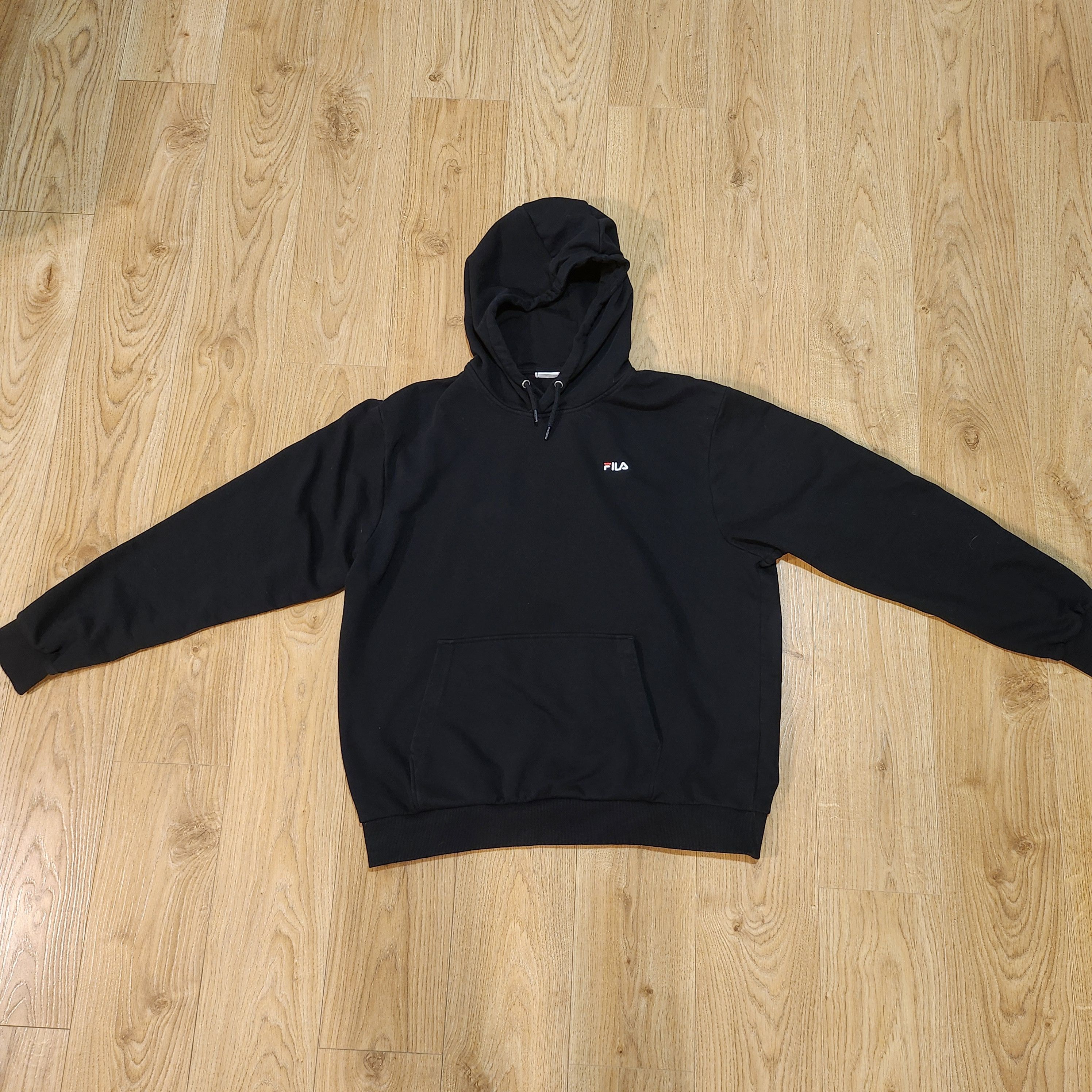 Fila Fila Embroidery Black Hoodie Size US XL / EU 56 / 4 - 2 Thumbnail