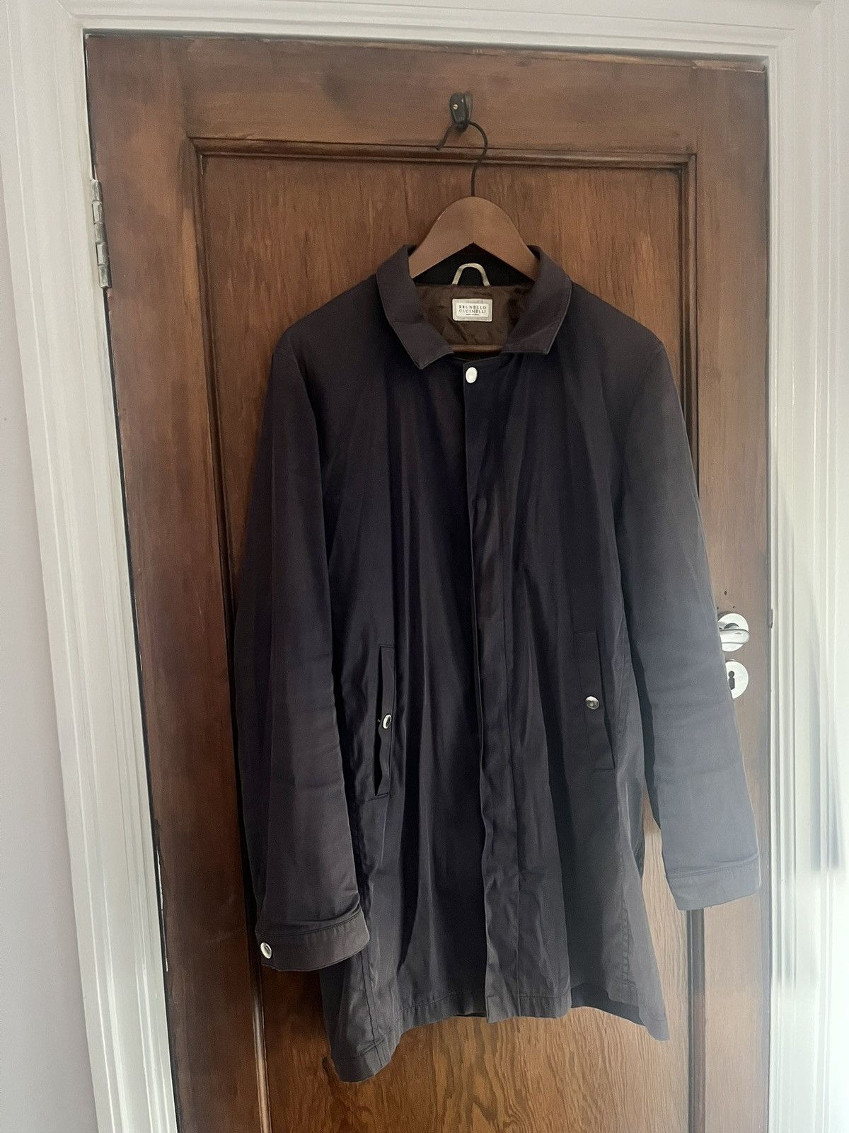 Brunello Cucinelli Brunello Cucinelli navy gabardine jacket size 48 medium Size US M / EU 48-50 / 2 - 1 Thumbnail