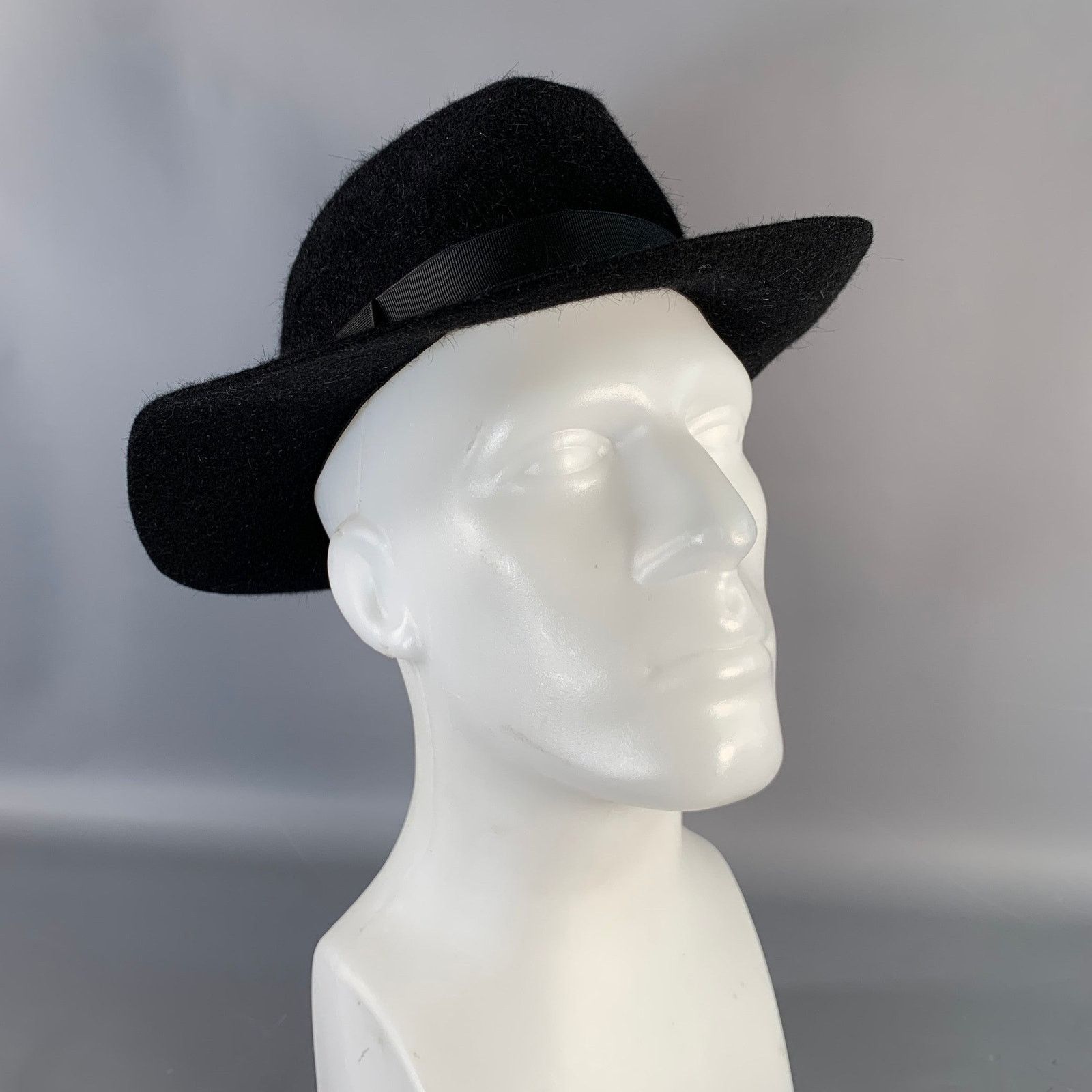 Vintage VINTAGE Size One Size Black Felt wool Hats Size ONE SIZE - 3 Thumbnail