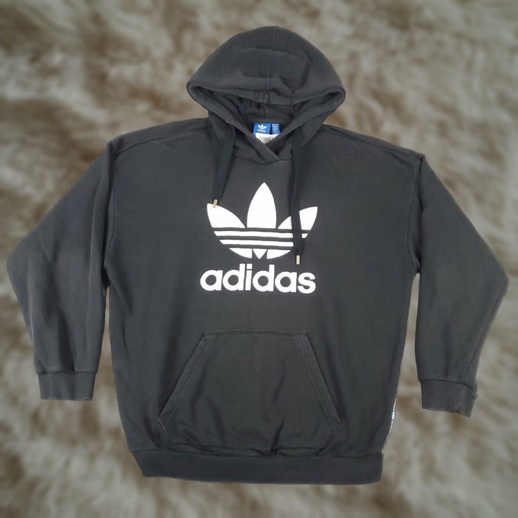 Adidas Adidas Sweater Womens Medium Black Pullover Hoodie Sweatshirt Ladies Size M / US 6-8 / IT 42-44 - 1 Thumbnail