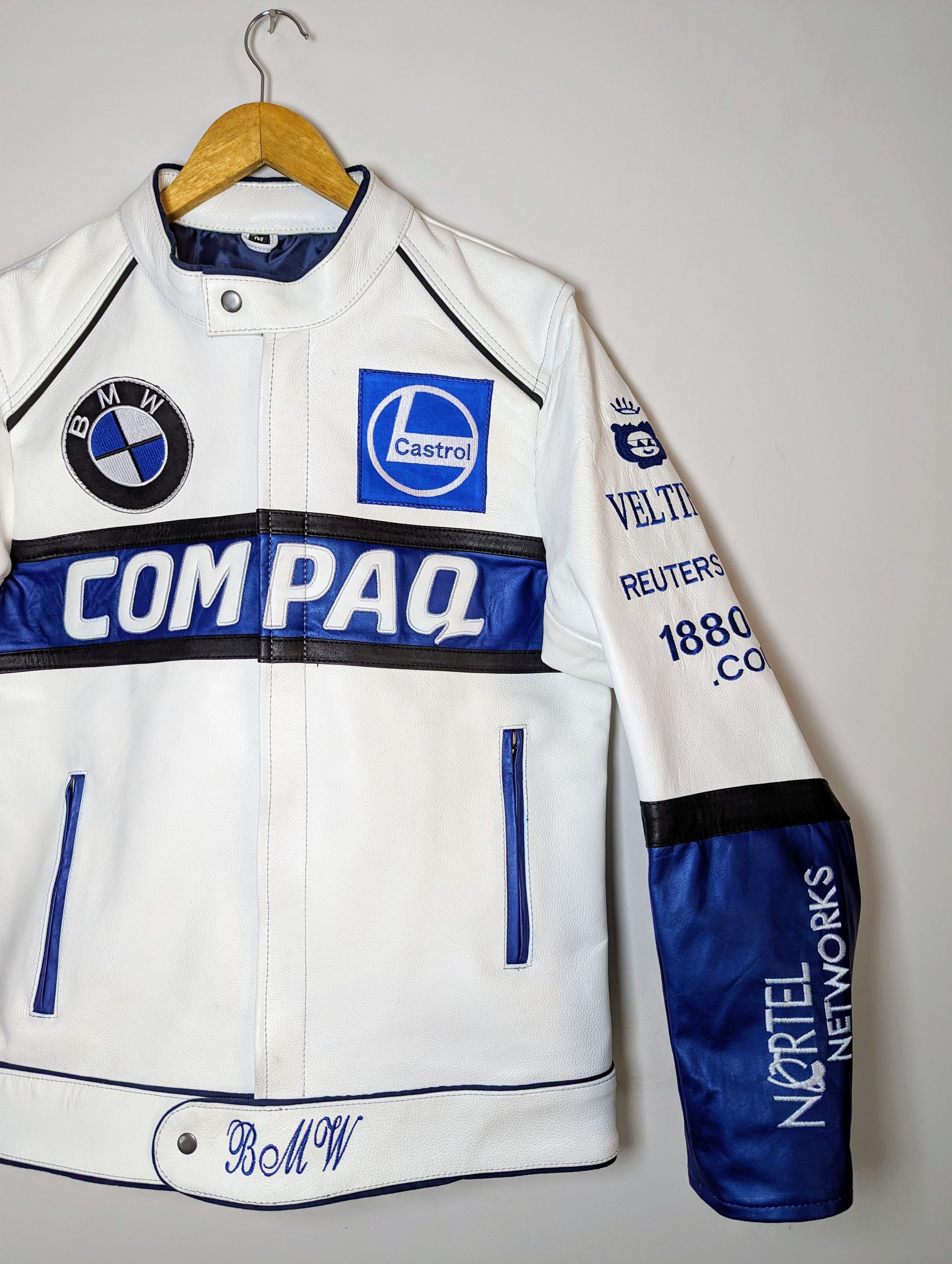 Vintage 💀🔥 BMW 🔥💀 RACING LEATHER JACKET RARE STREETWEAR Size US M / EU 48-50 / 2 - 4 Thumbnail