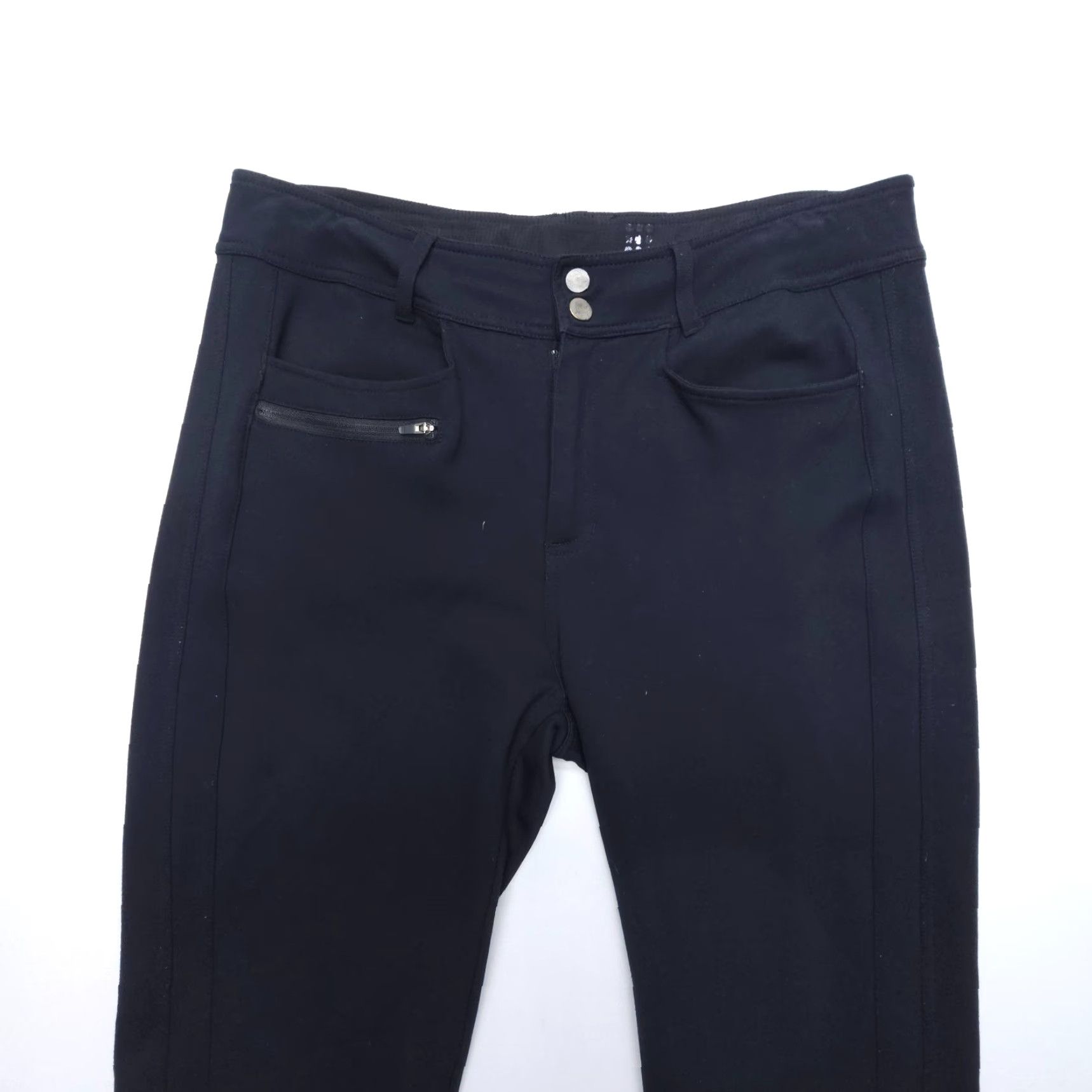 Vintage Title Nine Active Stretch Ponte Pants Womens 12 Black Hiking Walking Golf Travel Pants Mens Womens? Size 34" / US 12 / IT 48 - 3 Thumbnail