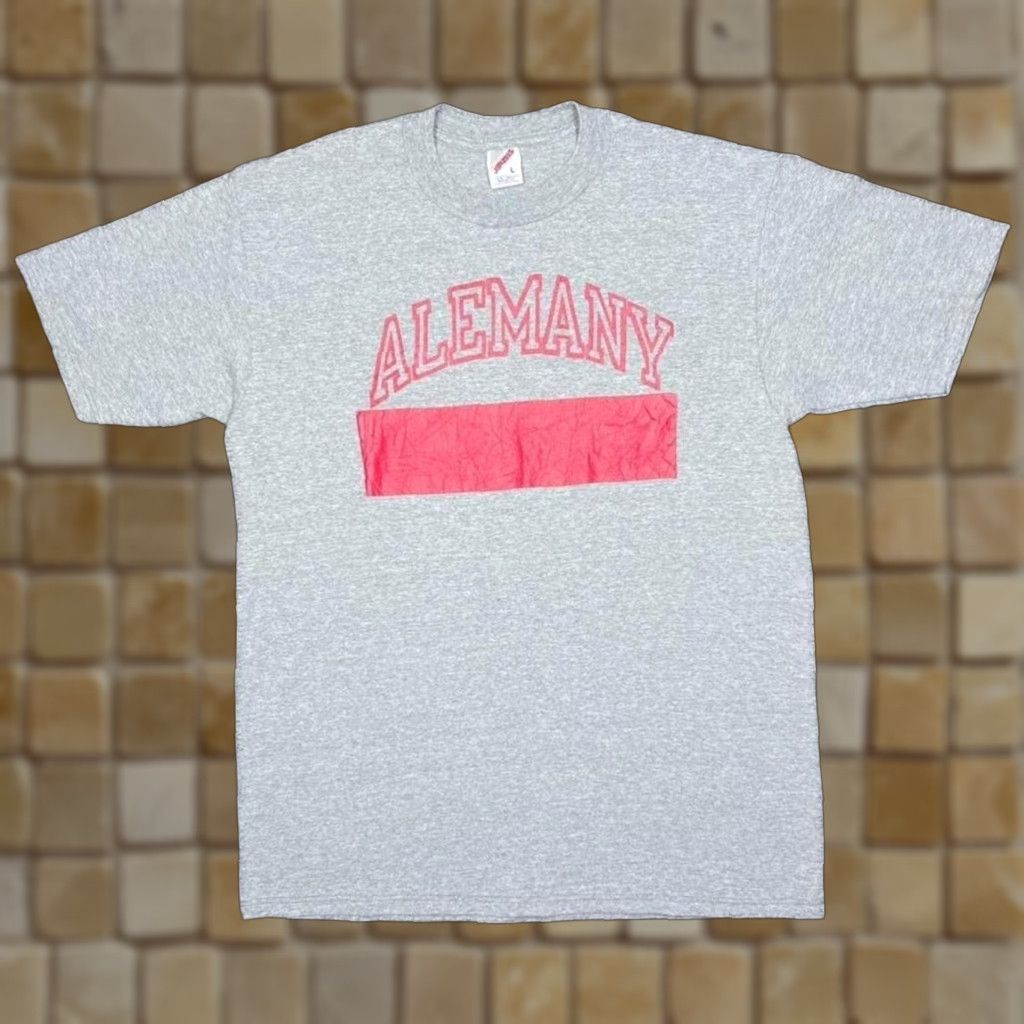 Jerzees VINTAGE Jerzees Alemany College High School Spellout Graphic T-Shirt Large Mens Grey 90s Shirt Size US L / EU 52-54 / 3 - 1 Thumbnail