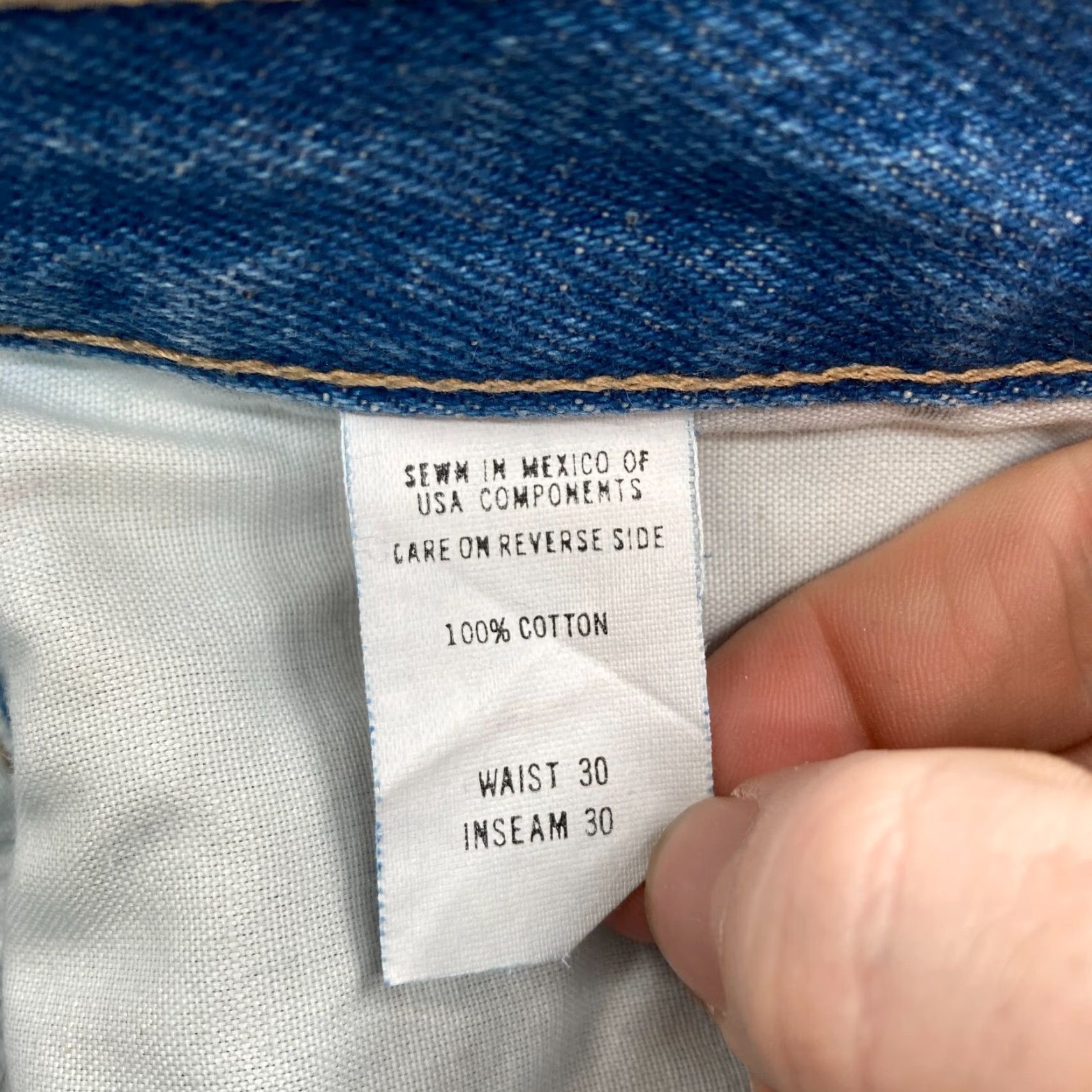 Denime VINTAGE John Henry Jeans Mens 30x30 Relaxed Fit Straight Blue Denim Pant NWT Pants Mens 30 Blue Denim Straight Jeans John Henry Size US 30 / EU 46 - 6 Thumbnail