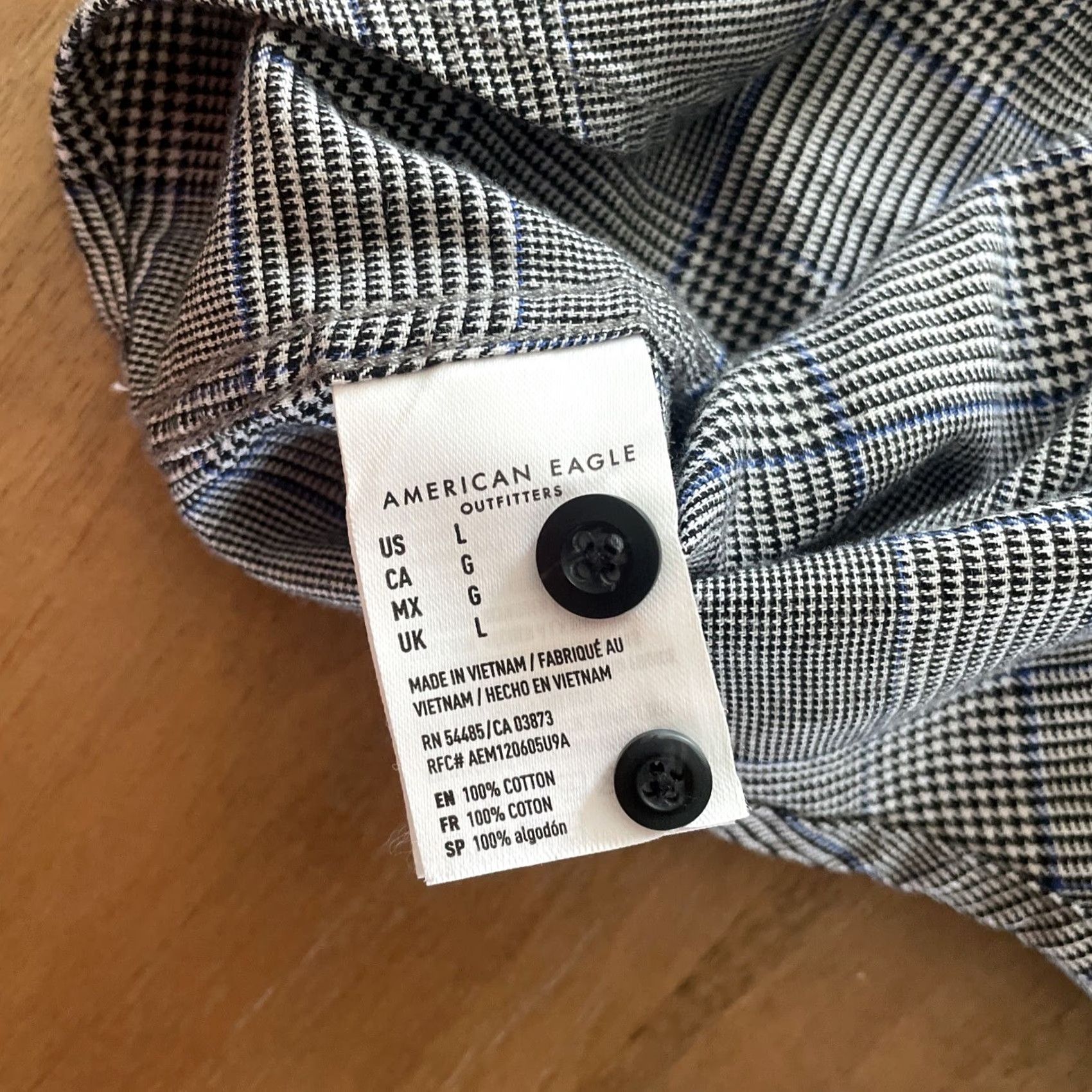 American Eagle Outfitters American Eagle Outfitters Plaid Flannel Shirt Mens L Button-Up Long Sleeve Casual Workwear Outdoors Size US L / EU 52-54 / 3 - 7 Thumbnail