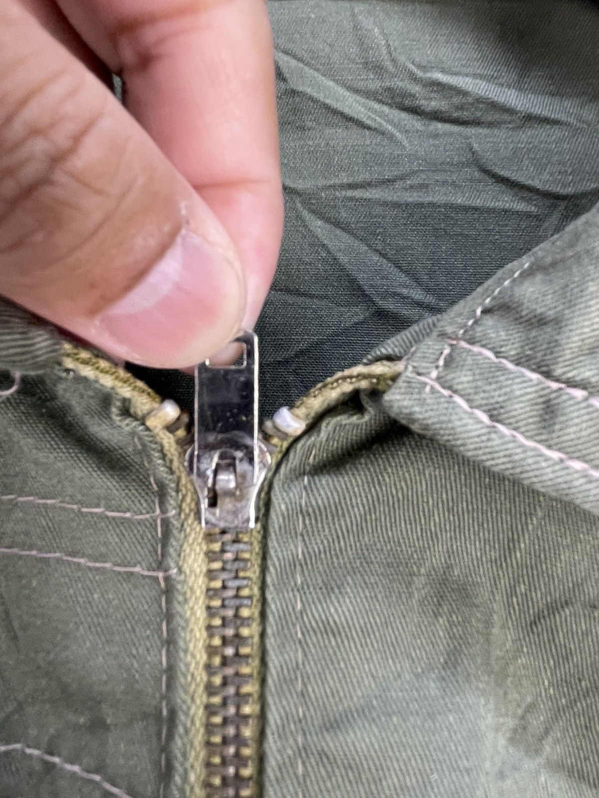 Vintage Vintage 60s Fiordaliso army jacket zip up Size US L / EU 52-54 / 3 - 9 Thumbnail