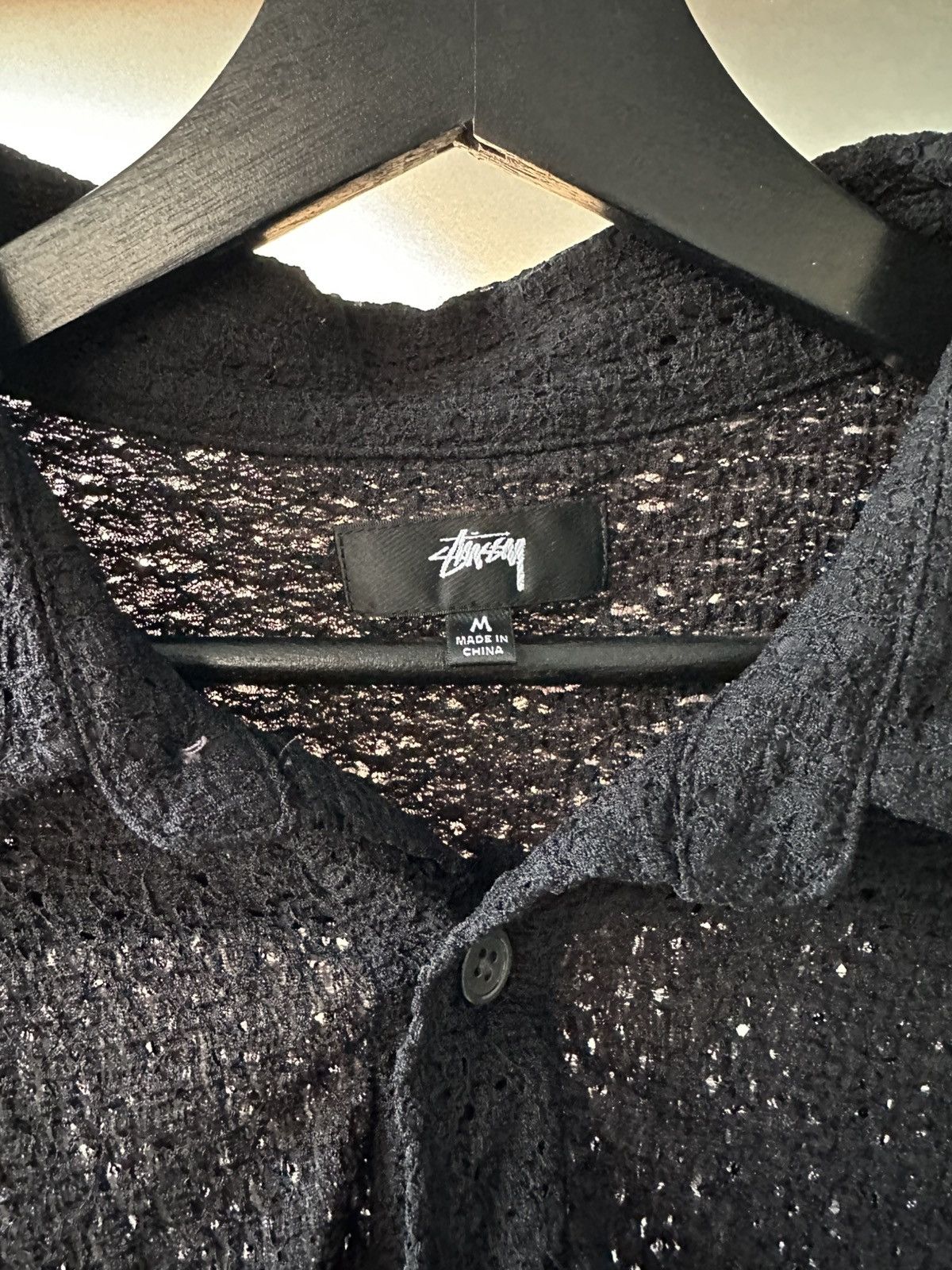 Stussy STUSSY LACE BLACK SHIRT Size US M / EU 48-50 / 2 - 1 Thumbnail