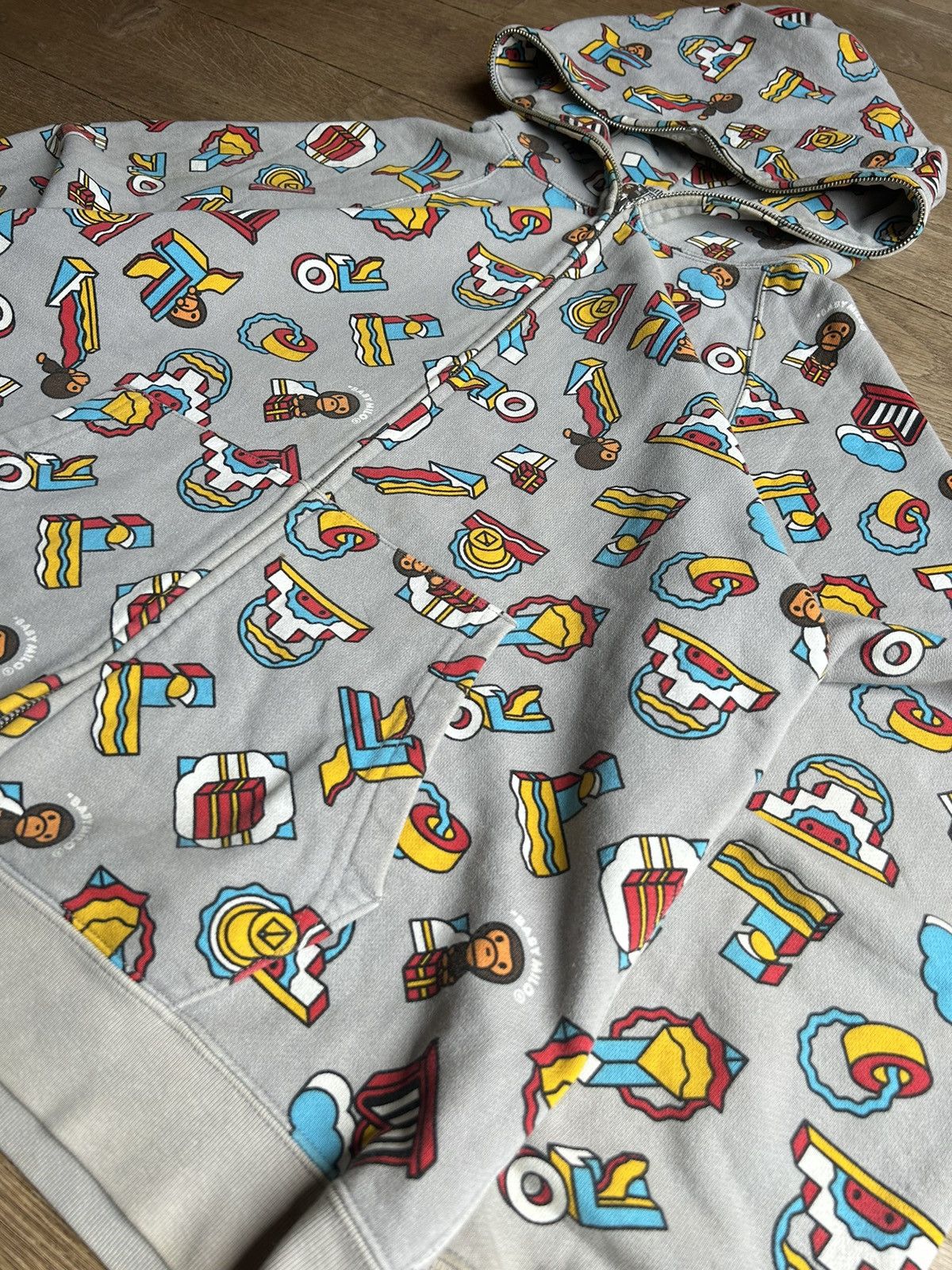Bape BAPE X NIGO X BABY MILO “TOYS” Full Zip Hoodie Size US L / EU 52-54 / 3 - 5 Thumbnail