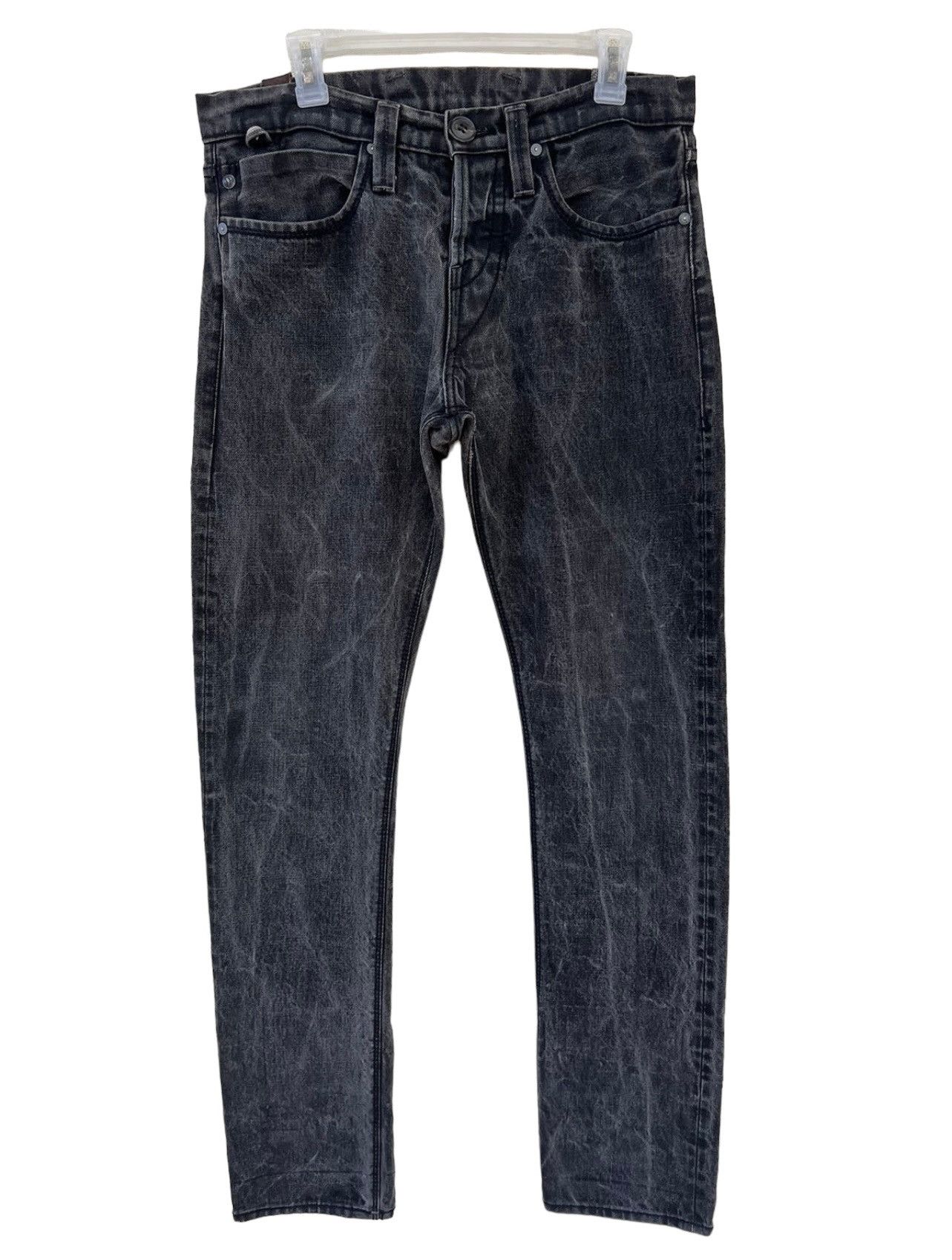 MATiAS MATIAS Los Angeles Fade Black Waxed Denim Selvedge Jeans Size US 32 / EU 48 - 6 Thumbnail