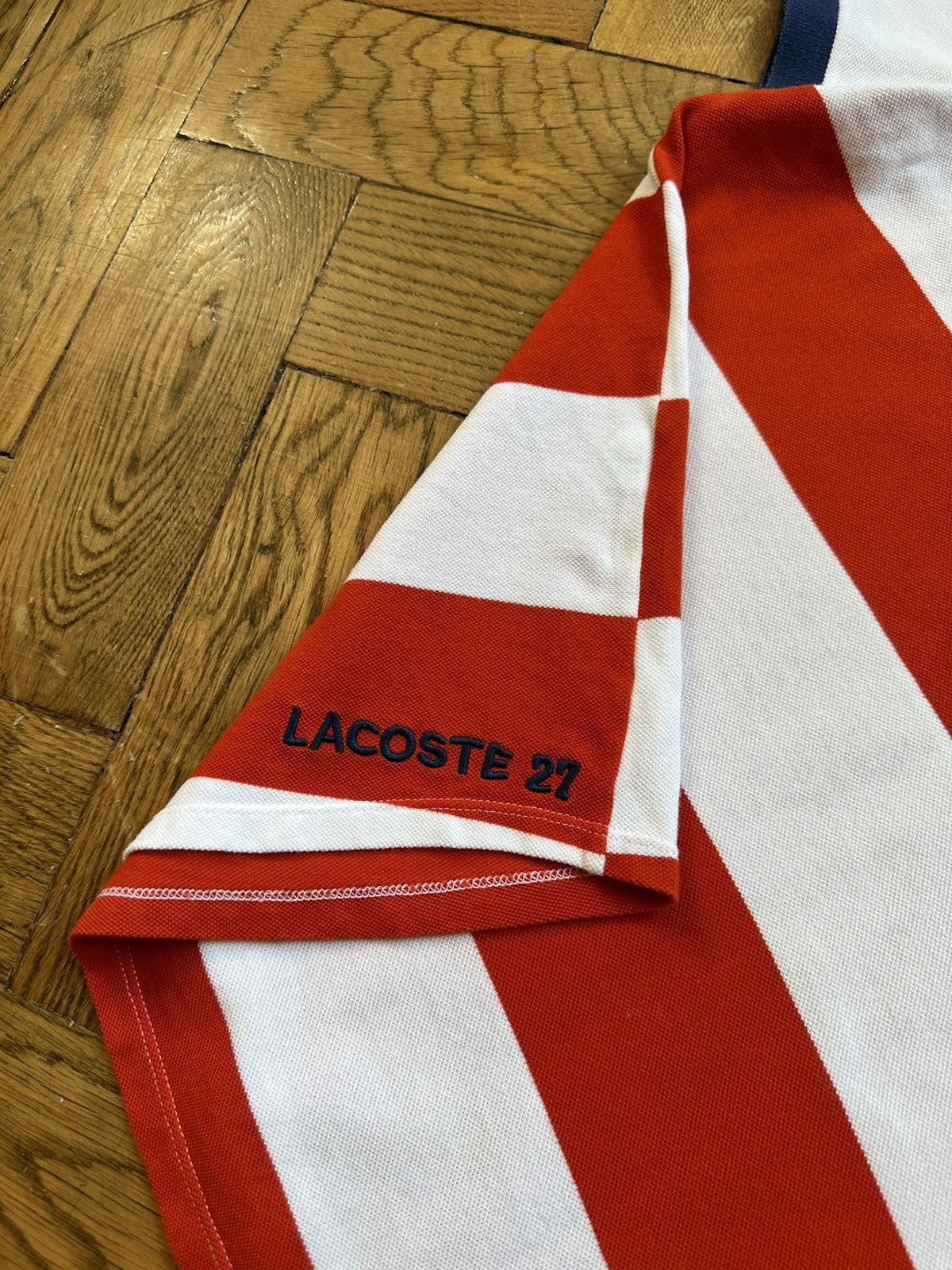Lacoste Vintage Lacoste 27 USA tennis cotton polo jersey Size US L / EU 52-54 / 3 - 5 Thumbnail