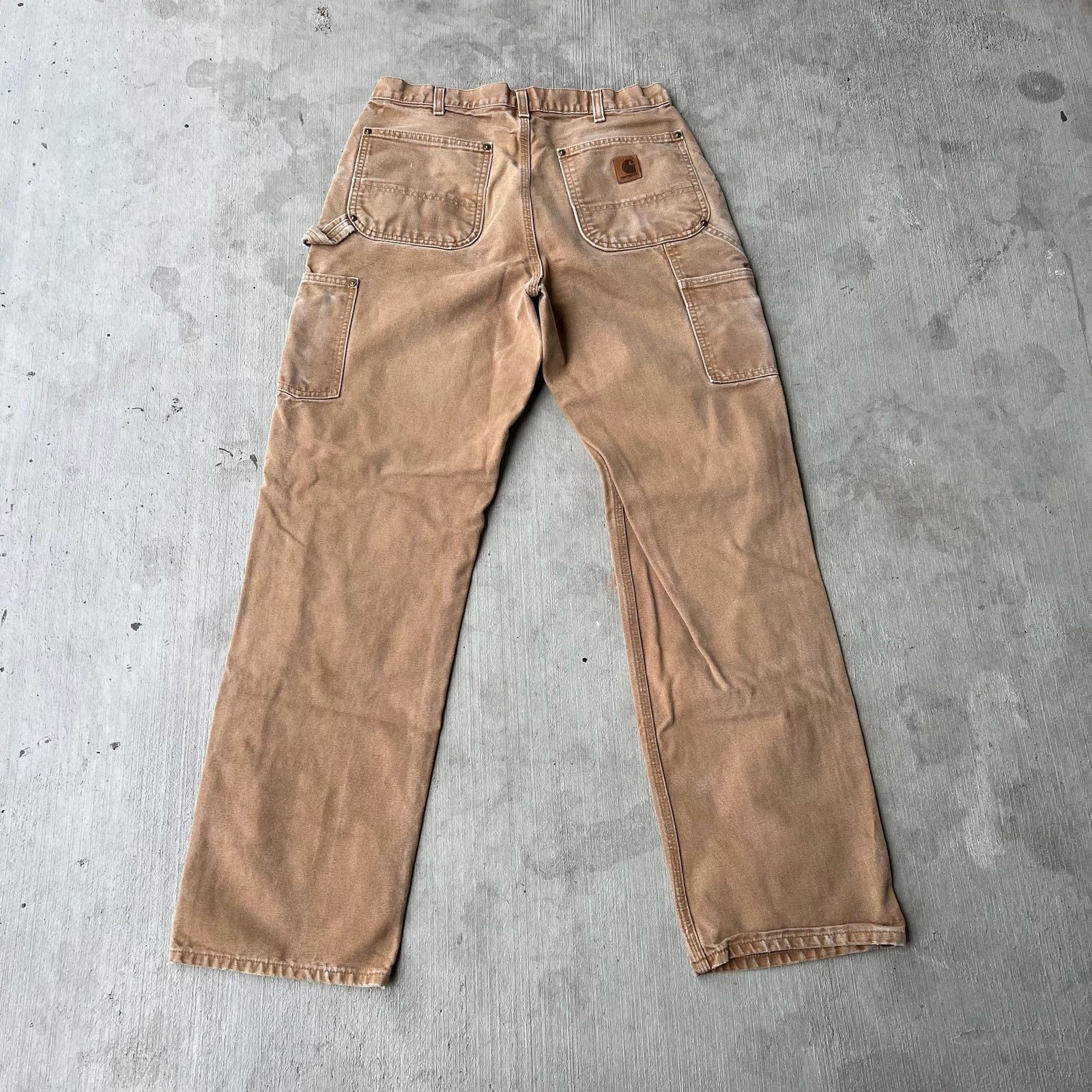Carhartt × Vintage Carhartt brown double knee work wear carpenter pants Size US 31 - 5 Thumbnail