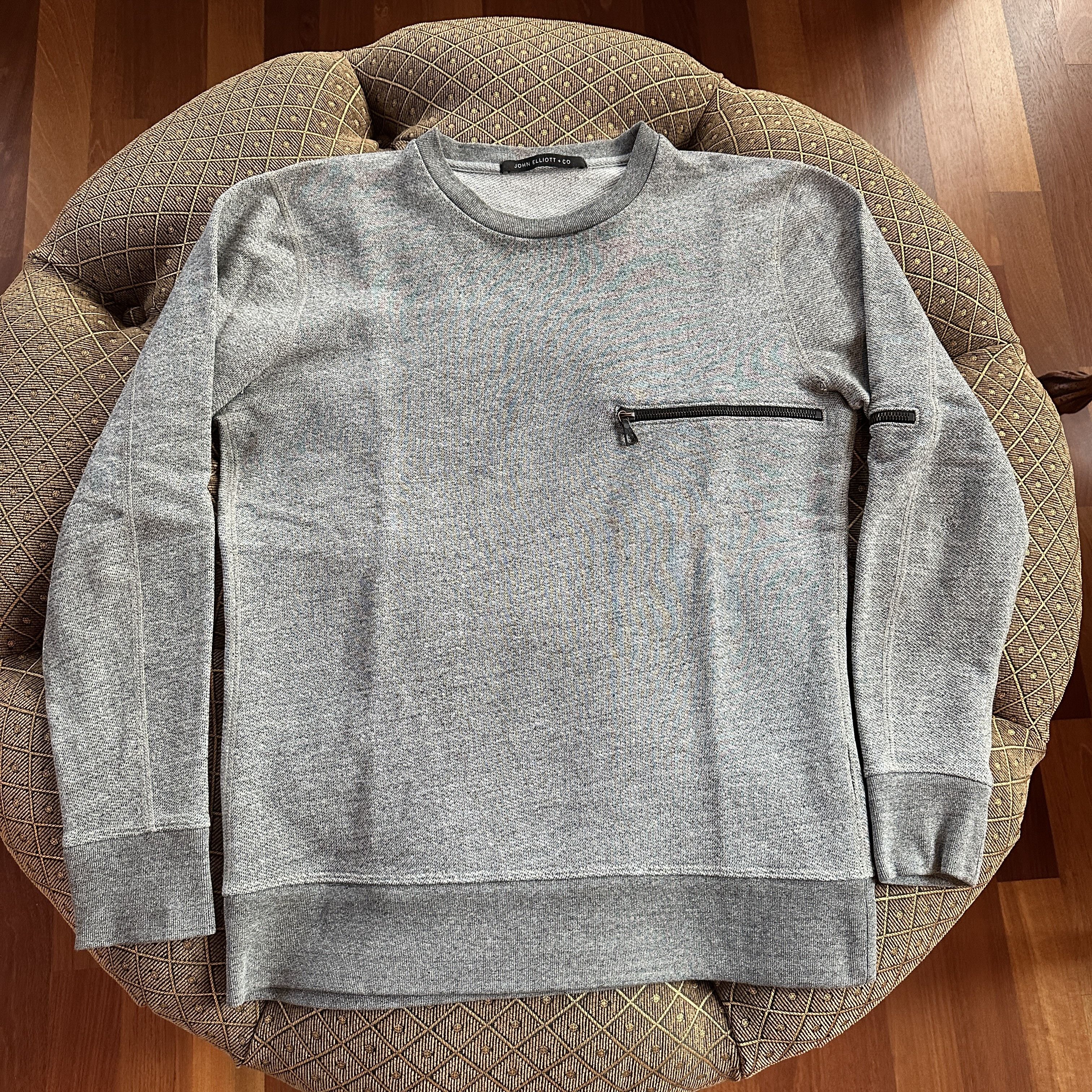 John Elliott Clash Crewneck Sweatshirt - Size Small (JE Size 1) Size US S / EU 44-46 / 1 - 4 Thumbnail