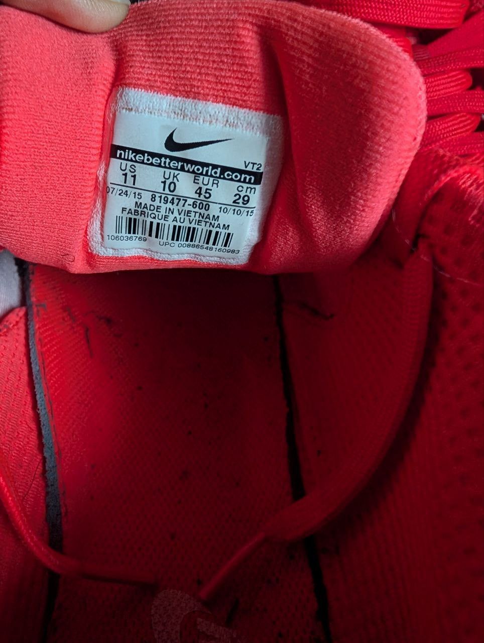 Nike Airmax 90 Ultra Moire Bright Crimson Size US 11 / EU 44 - 8 Thumbnail