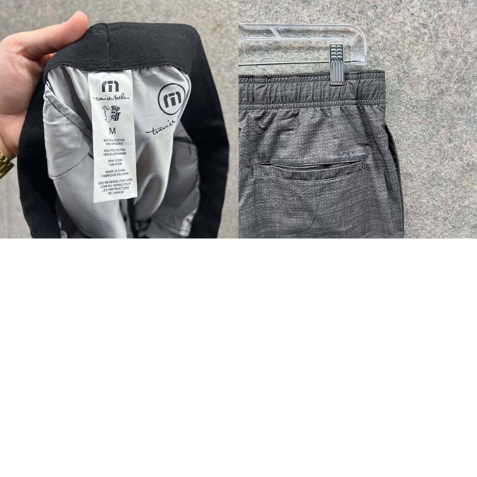 TravisMathew VINTAGE Travis Mathew Board Shorts Mens M Gray Polyester Drawstring Pockets Surfing Bottom Size US 31 - 9 Thumbnail