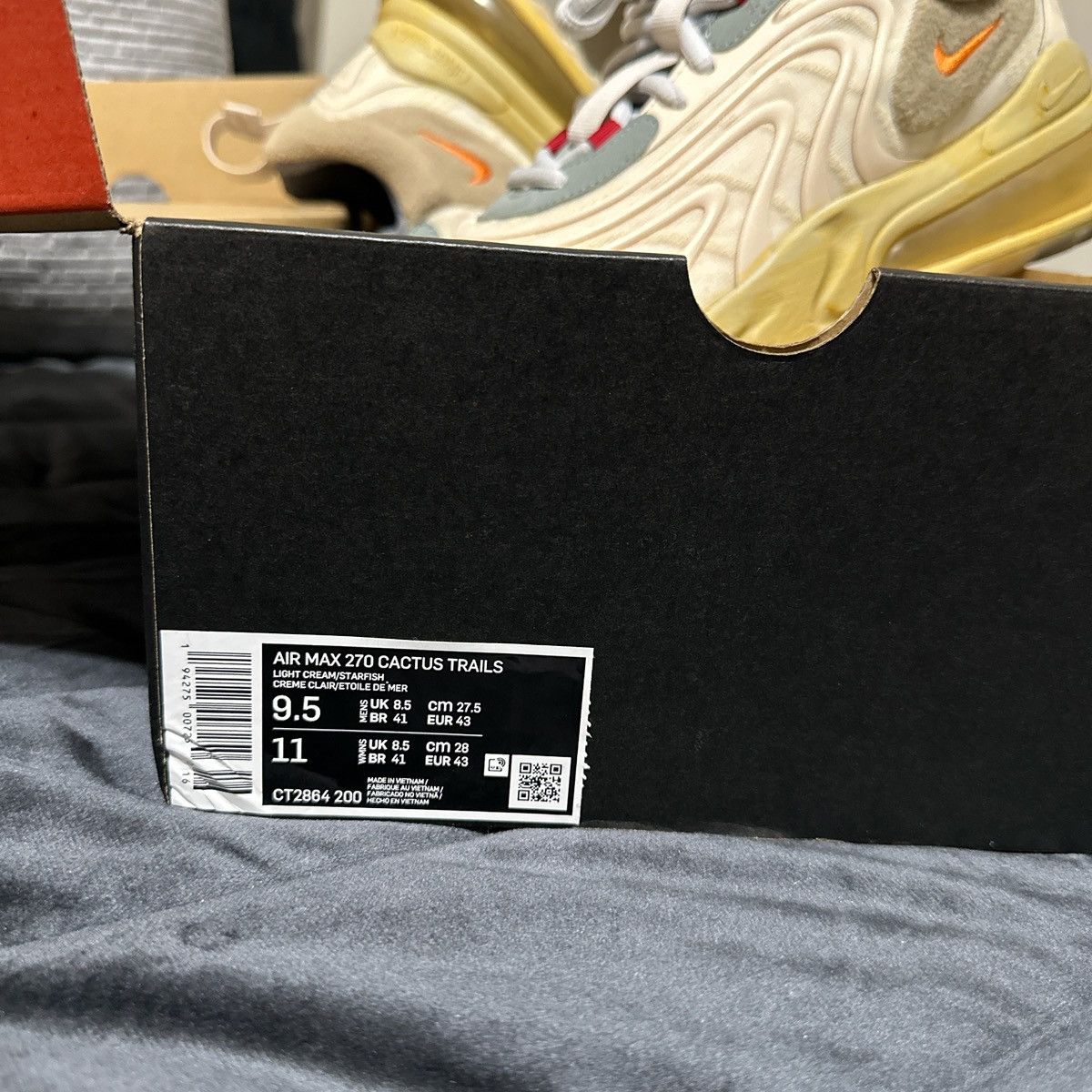 Nike × Travis Scott Travis Scott Cactus Trails Air Max 270 Size US 9.5 / EU 42-43 - 8 Thumbnail