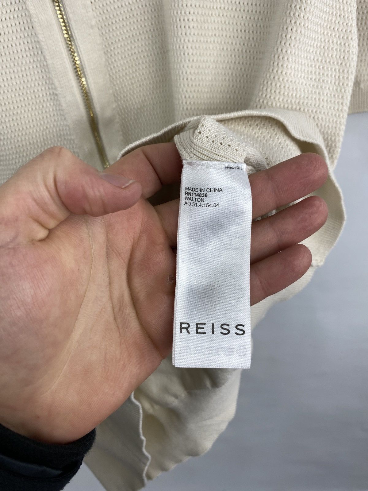 Reiss Reiss Luxury Polo Shirt Gold Zip Rare Retro Hype Y2K Size US L / EU 52-54 / 3 - 7 Thumbnail