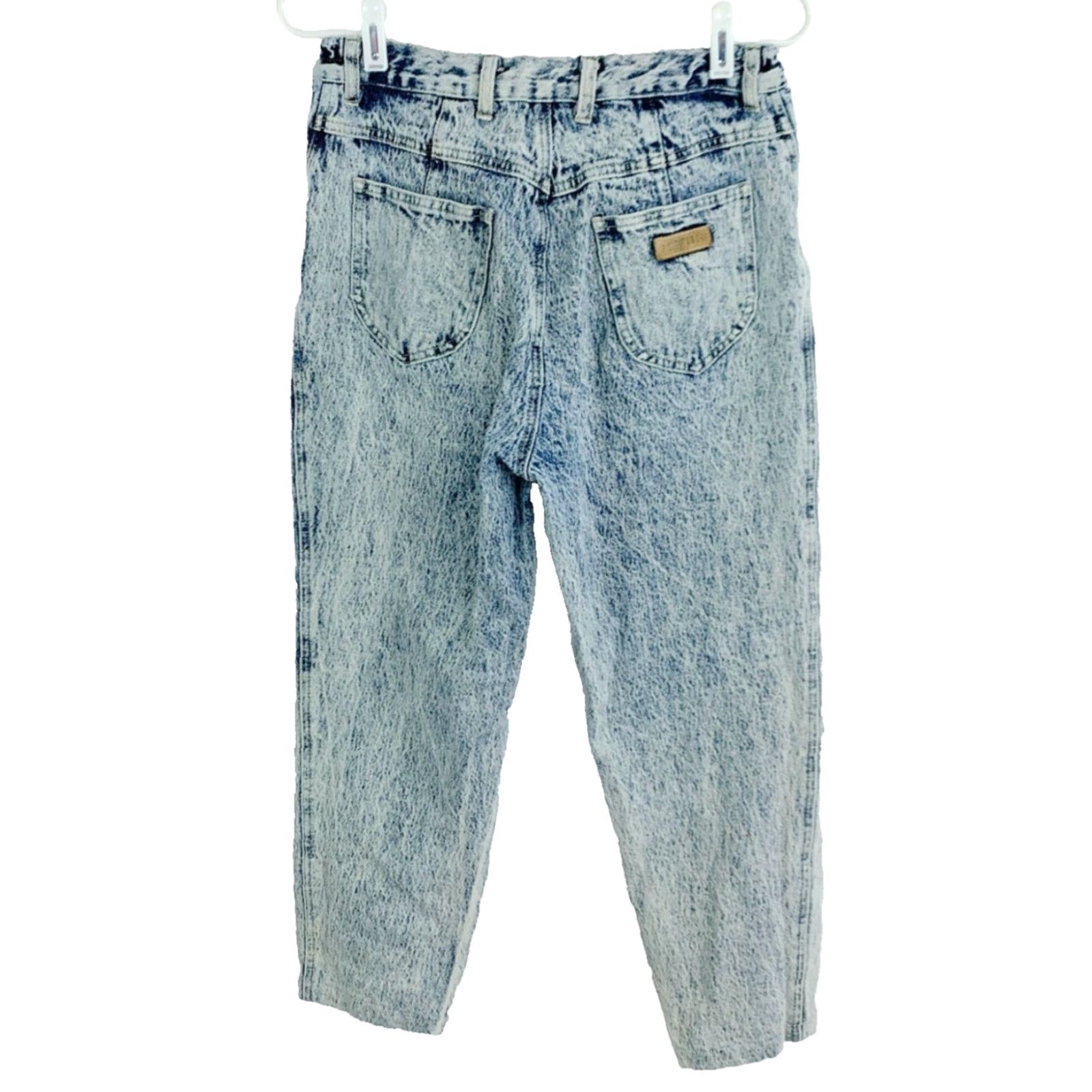 Vintage VINTAGE Gitano Acid Wash Tapered Mom Jeans Destroyed Grunge 12 Short 1990s Blue Cotton Womens Jeans Gitano Short 12 Womens Size 34" / US 12 / IT 48 - 5 Thumbnail