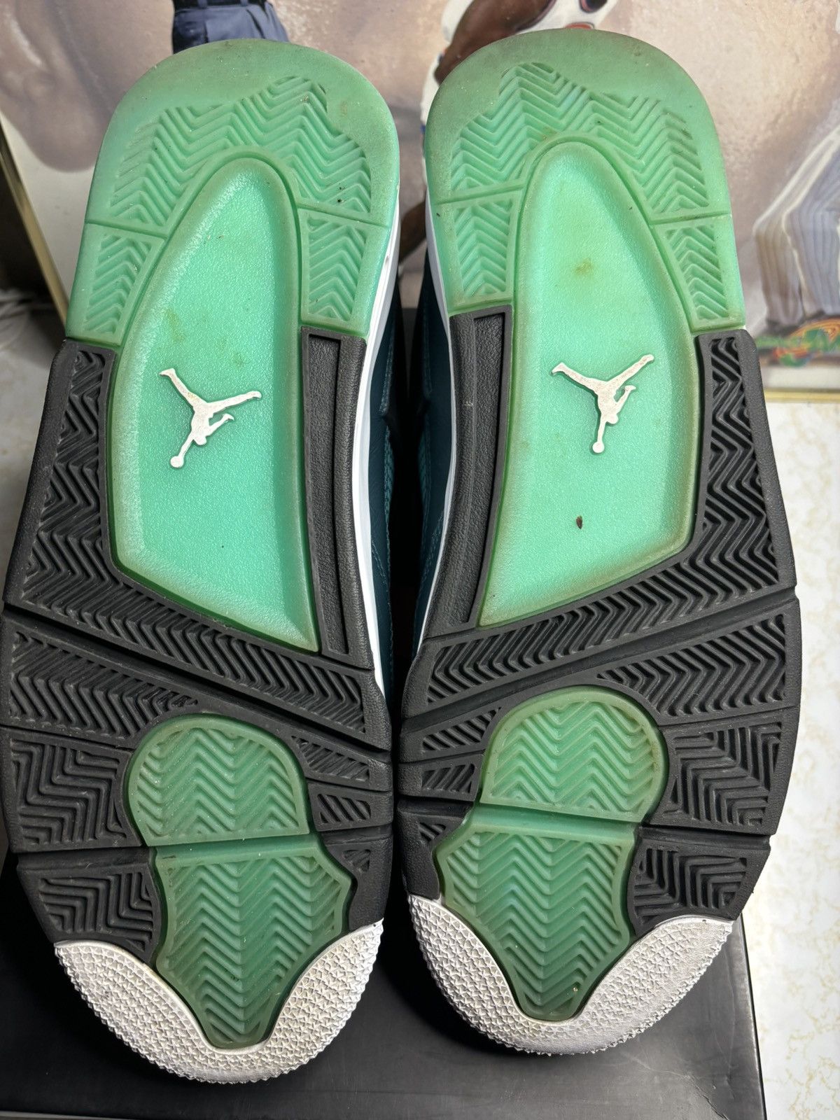 Jordan Brand Jordan Retro 4 ‘teal’ Size US 12 / EU 45 - 5 Thumbnail