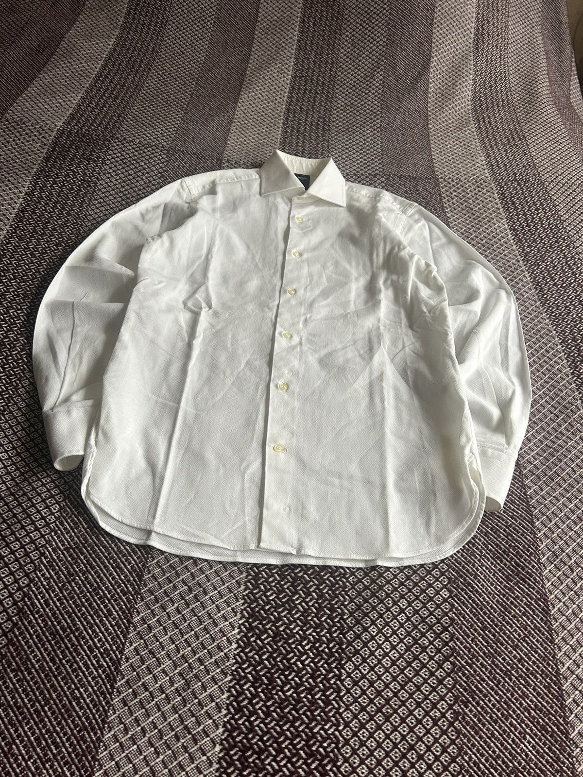 Boggi Boggi Milano White Shirt Mens Regular Fit Solid Style Size M Size US M / EU 48-50 / 2 - 3 Thumbnail