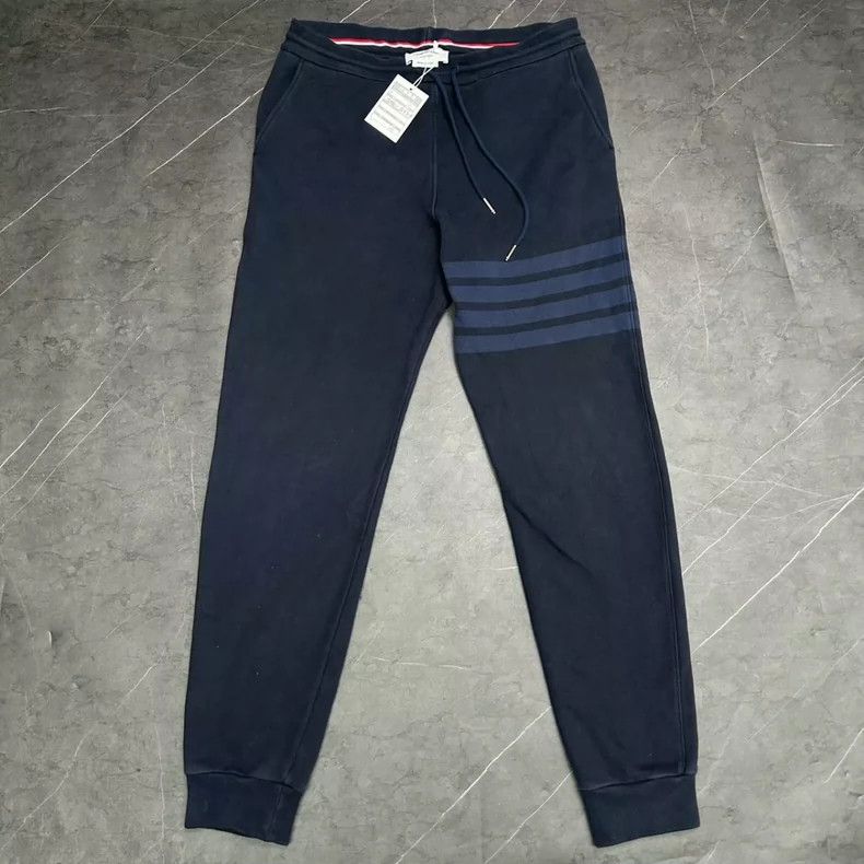 Thom Browne Thom Browne size2 Blue four bar pull cord tights Size US 26 / EU 42 - 1 Thumbnail