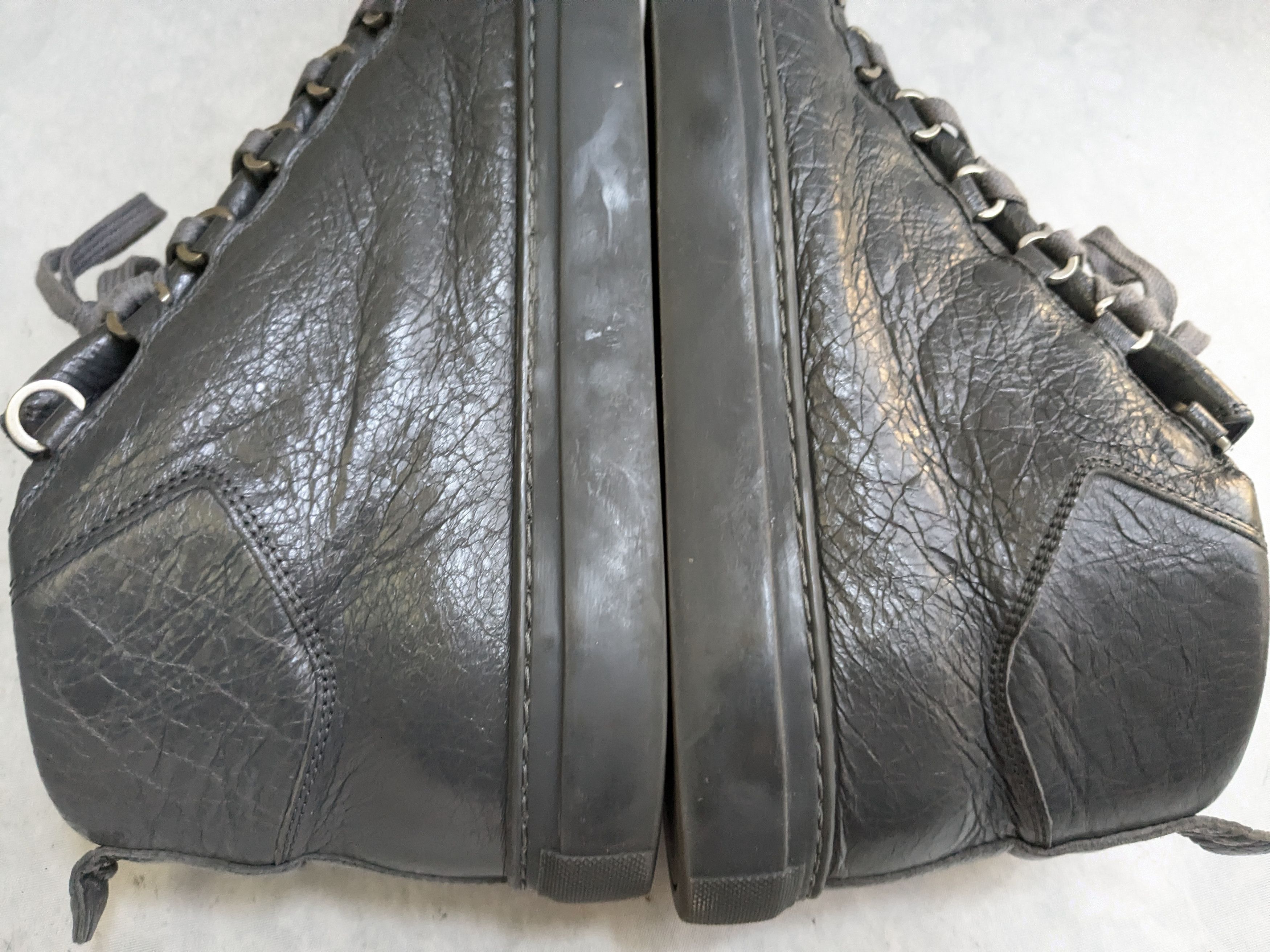 Balenciaga Balenciaga Arena Sneakers Gray High Tops 9 Leather Size US 9 / EU 42 - 9 Thumbnail