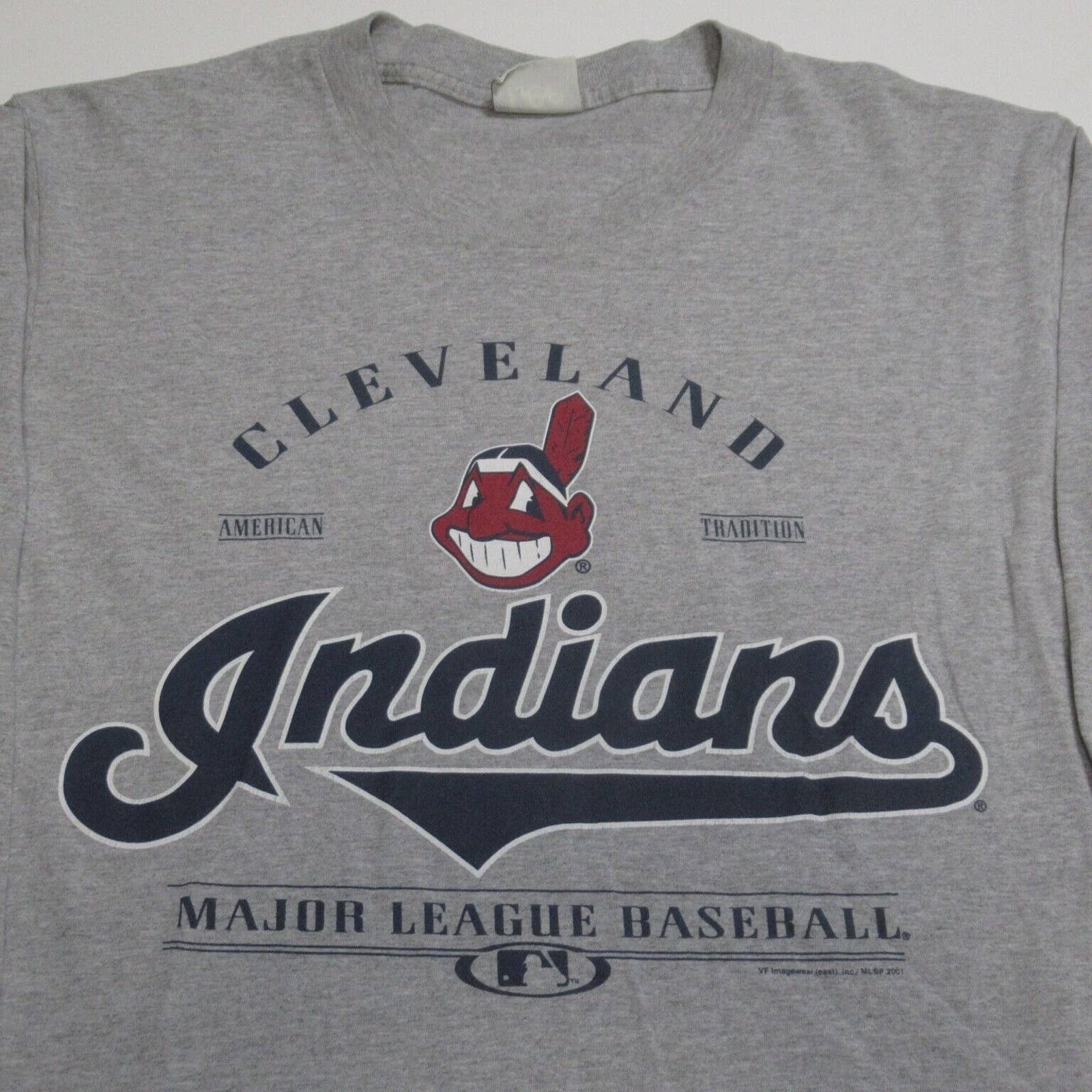 Vintage Sz L Y2K Cleveland Indians Chief Wahoo Red T-Shirt Lee