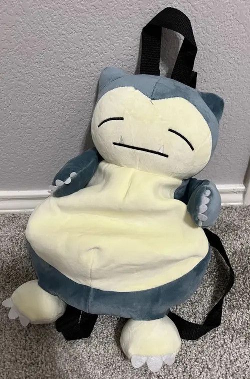 VIBE Kawaii Snorlax Plush Backpack Bag Size ONE SIZE - 5 Thumbnail