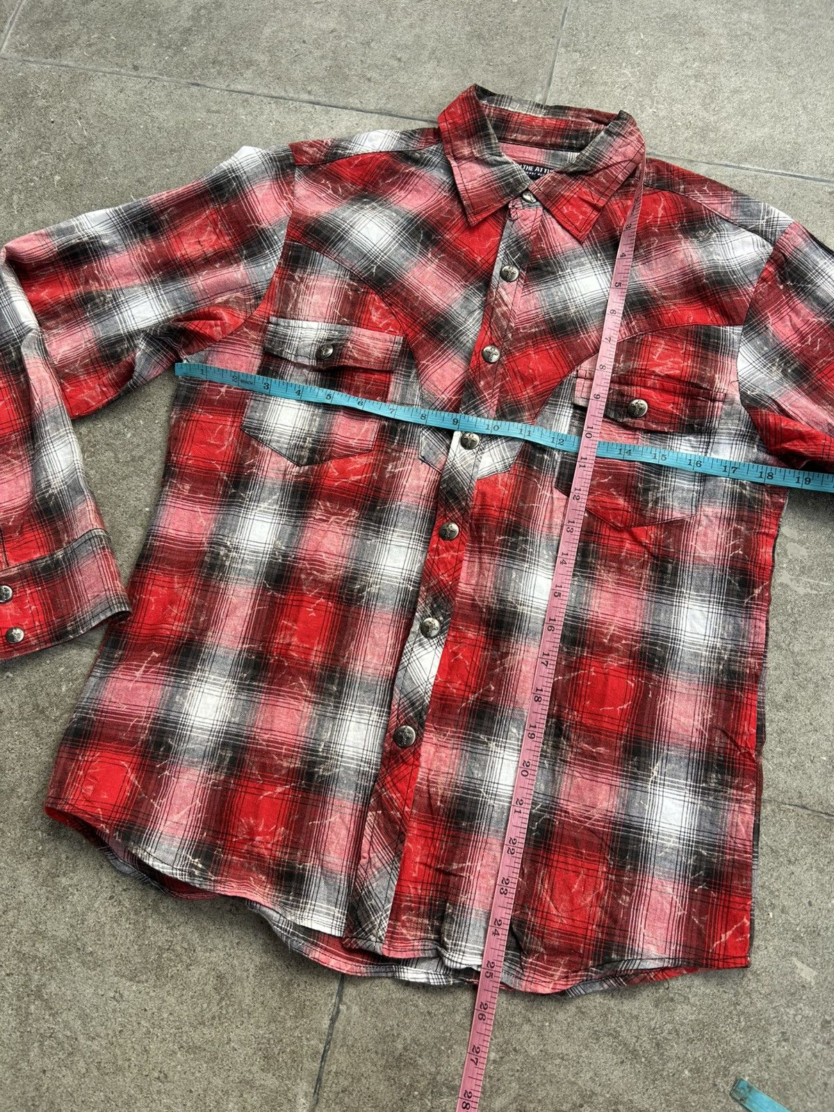 In The Attic In the Attic Changeable Design Distressed Punk Flannel Shirt Size L / US 10 / IT 46 - 11 Thumbnail