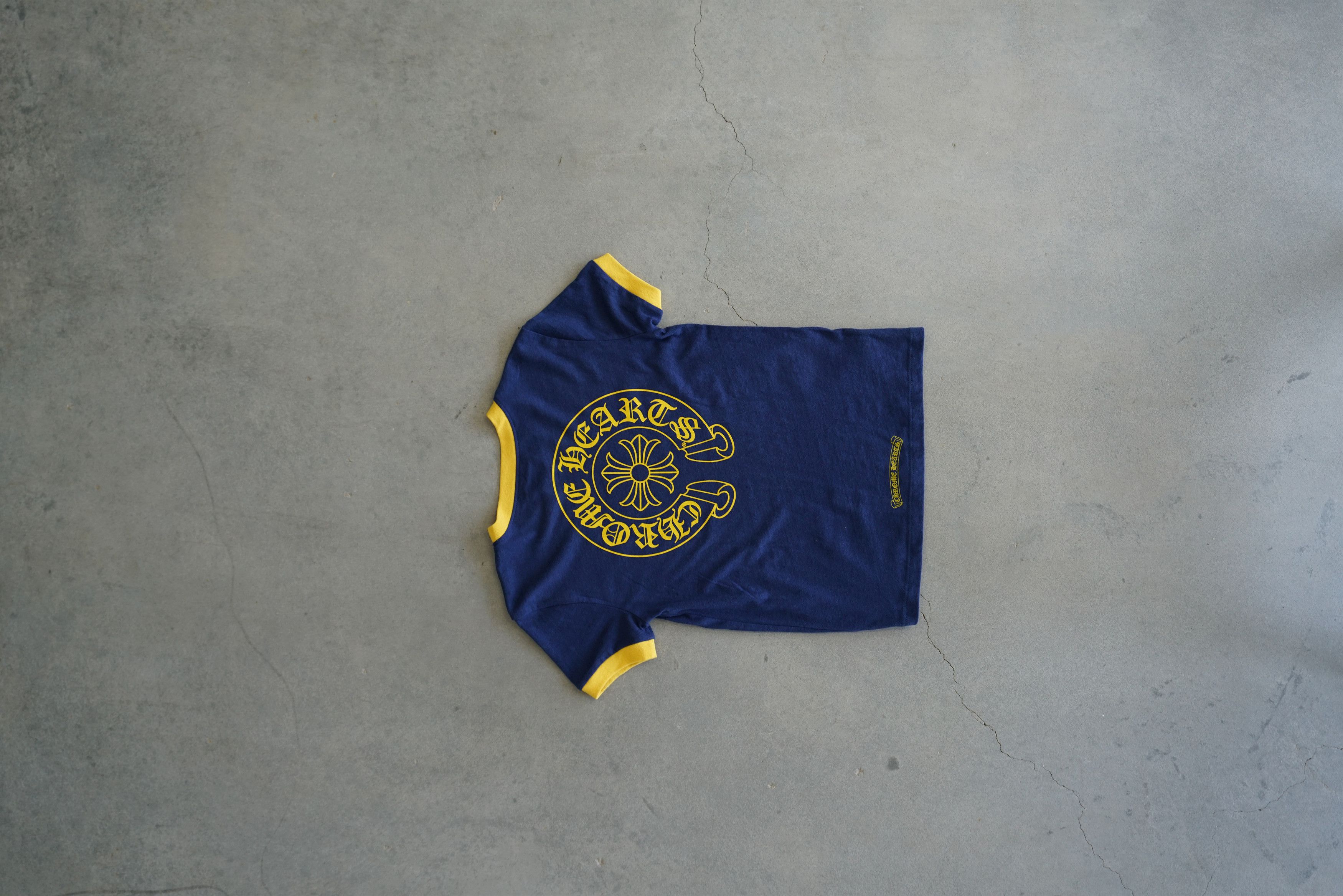 トップス CHROME HEARTS HORSESHOE BABY ROLLER TEE CHROME HEARTS】HORSESHOE BABY ROLLER TEE BLACK