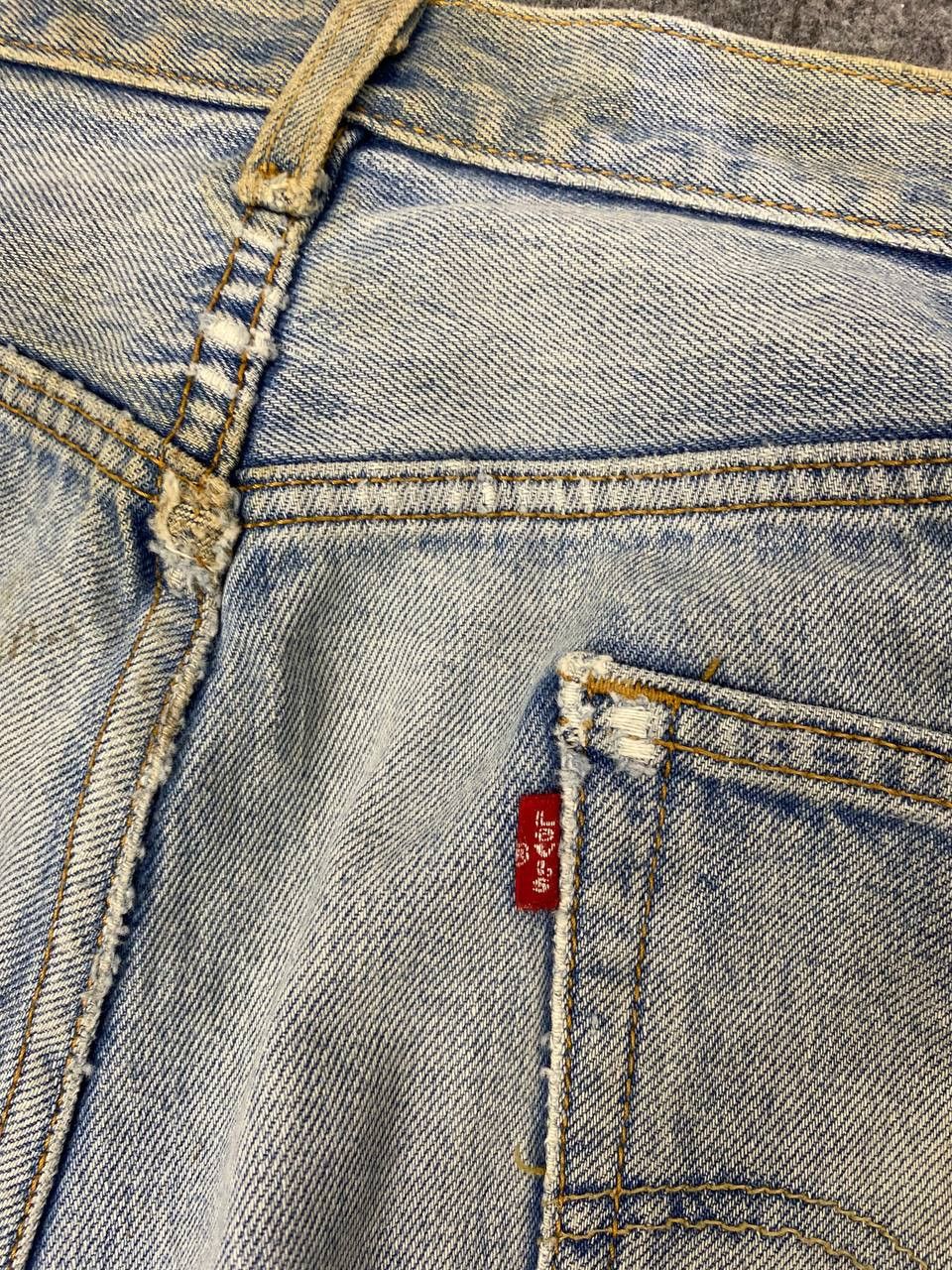 Levi's vintage levis 501xx distressed denim nice design Size US 42 / EU 58 - 4 Thumbnail