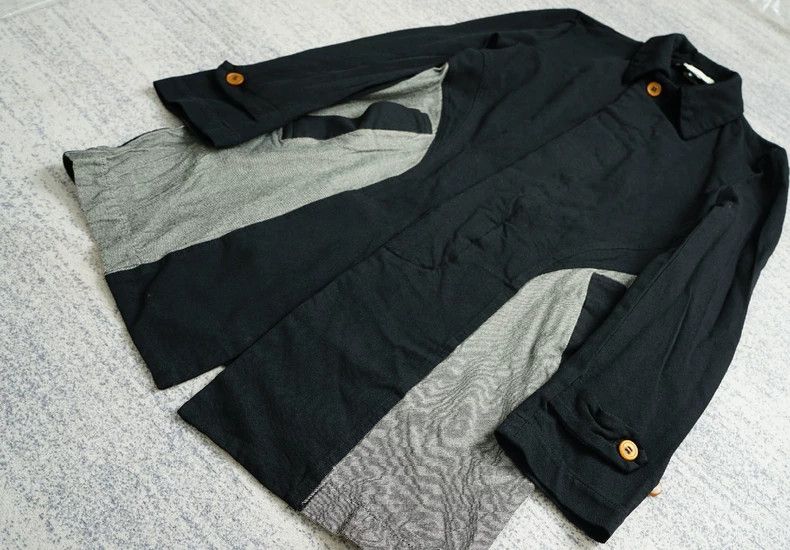 Comme des Garcons Comme des Garcons Polyester spliced long coat Size US S / EU 44-46 / 1 - 2 Thumbnail