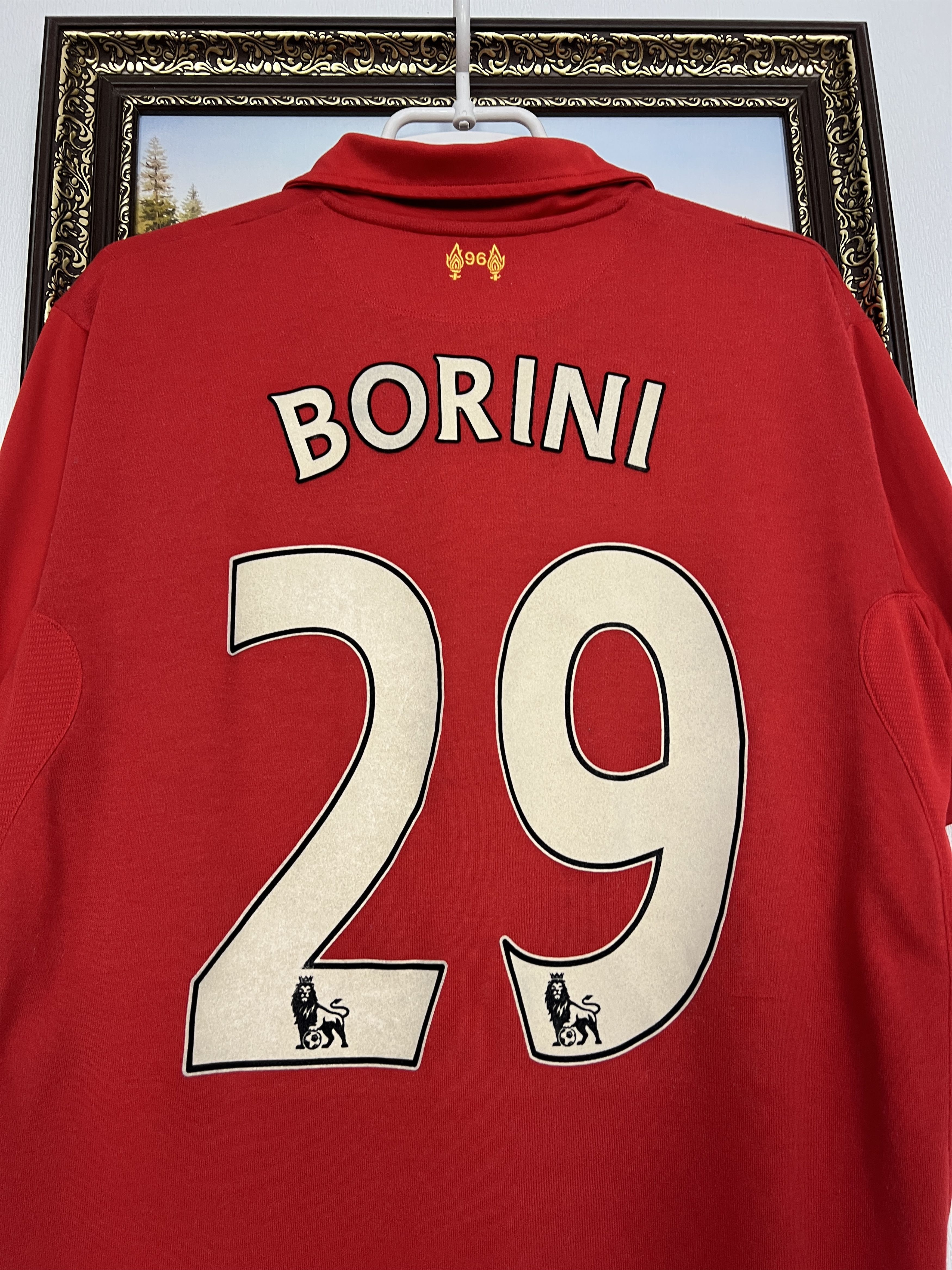 Warrior Liverpool football shirt Soccer #29 Borini Jersey Trikot Size US L / EU 52-54 / 3 - 9 Thumbnail